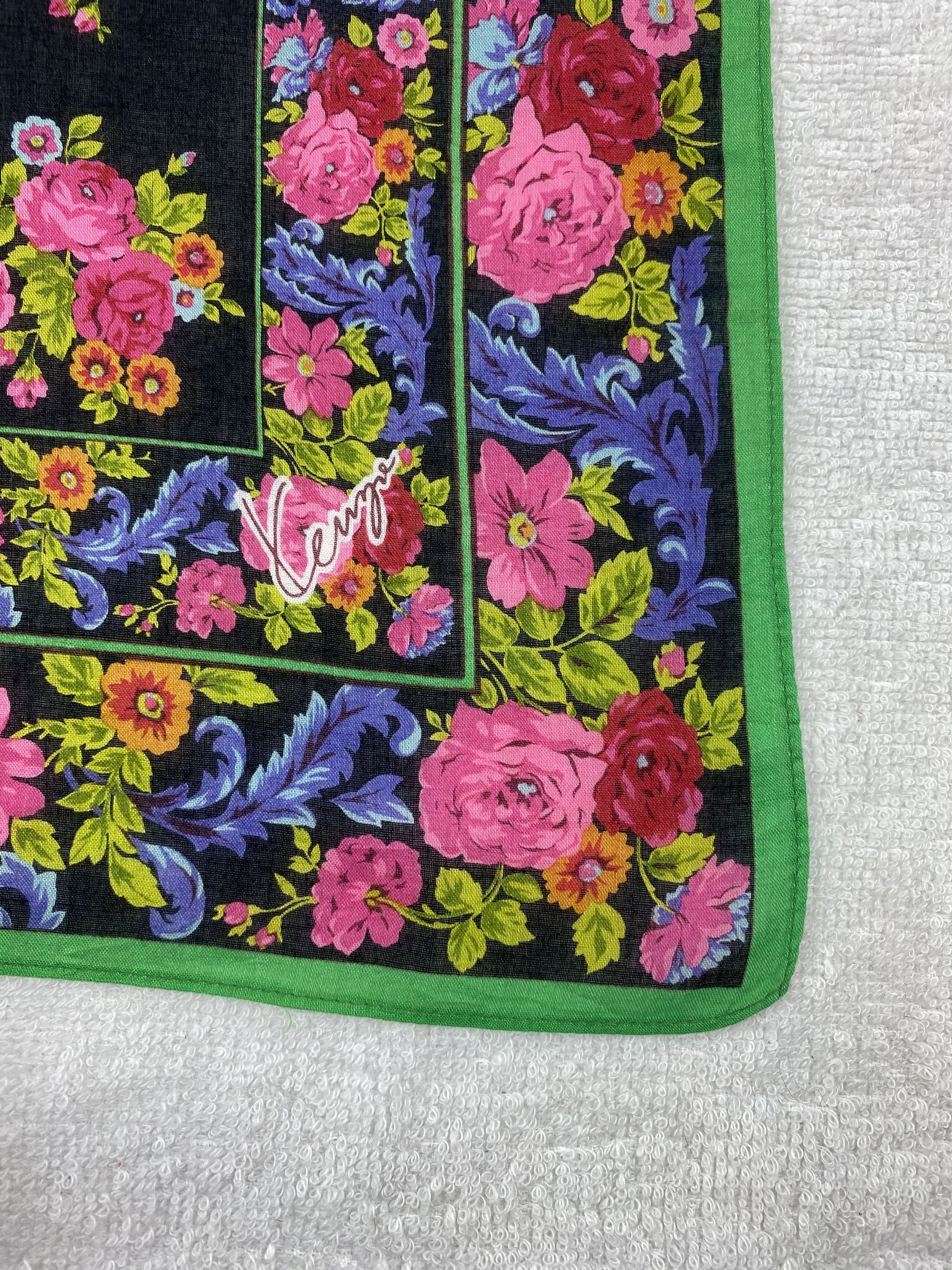 Kenzo × Vintage Kenzo Floral Handkerchief / Bandana / Neckerchief Size ONE SIZE - 5 Thumbnail