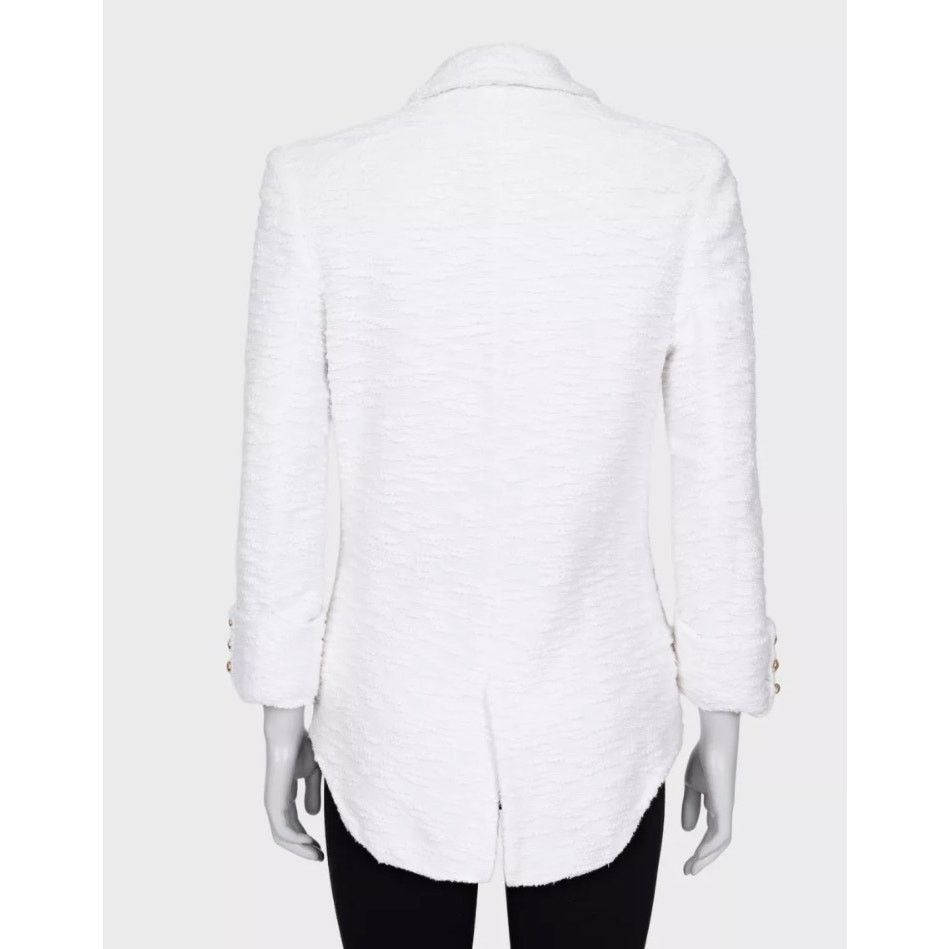 Balmain Balmain White Double-Breasted Jacket Sz.M/FR38 Size S / US 4 / IT 40 - 3 Thumbnail