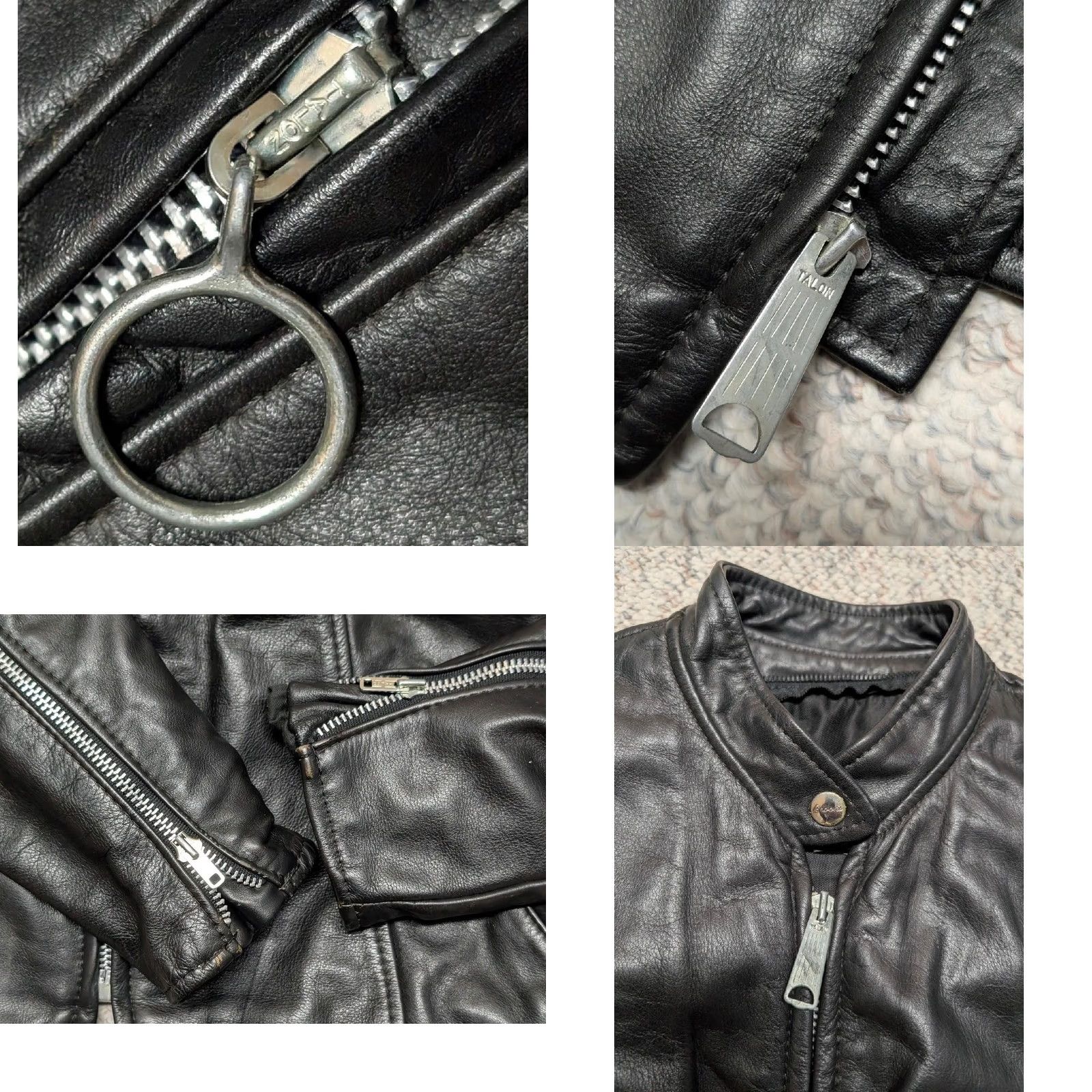Brooks VINTAGE Brooks Motorcycle Jacket Black Leather 36 XS Womens Mens? Size US XS / EU 42 / 0 - 8 Thumbnail