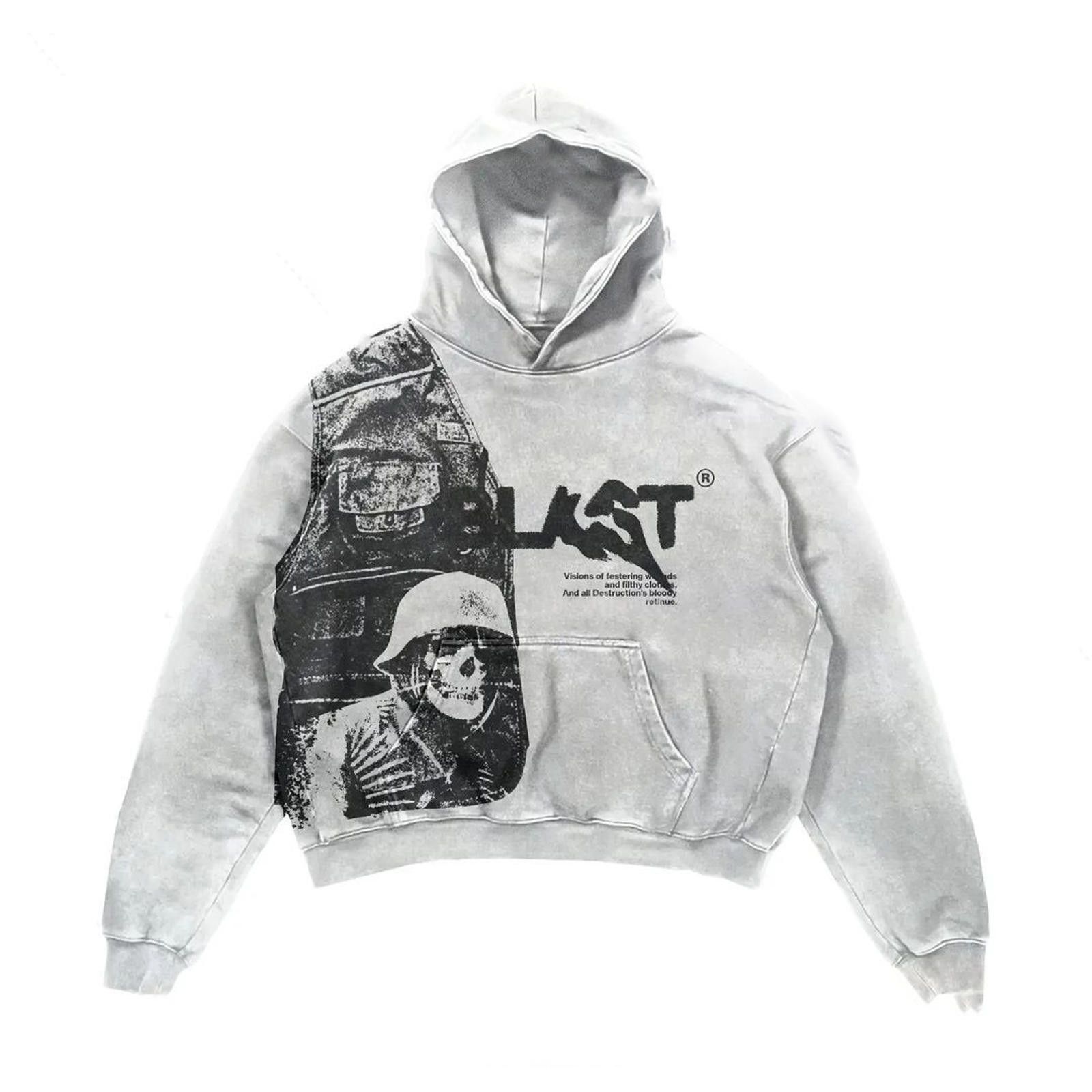 The Unbranded Brand Retro Y2K Hoodie Streetwear Gothic trap Size US M / EU 48-50 / 2 - 3 Thumbnail
