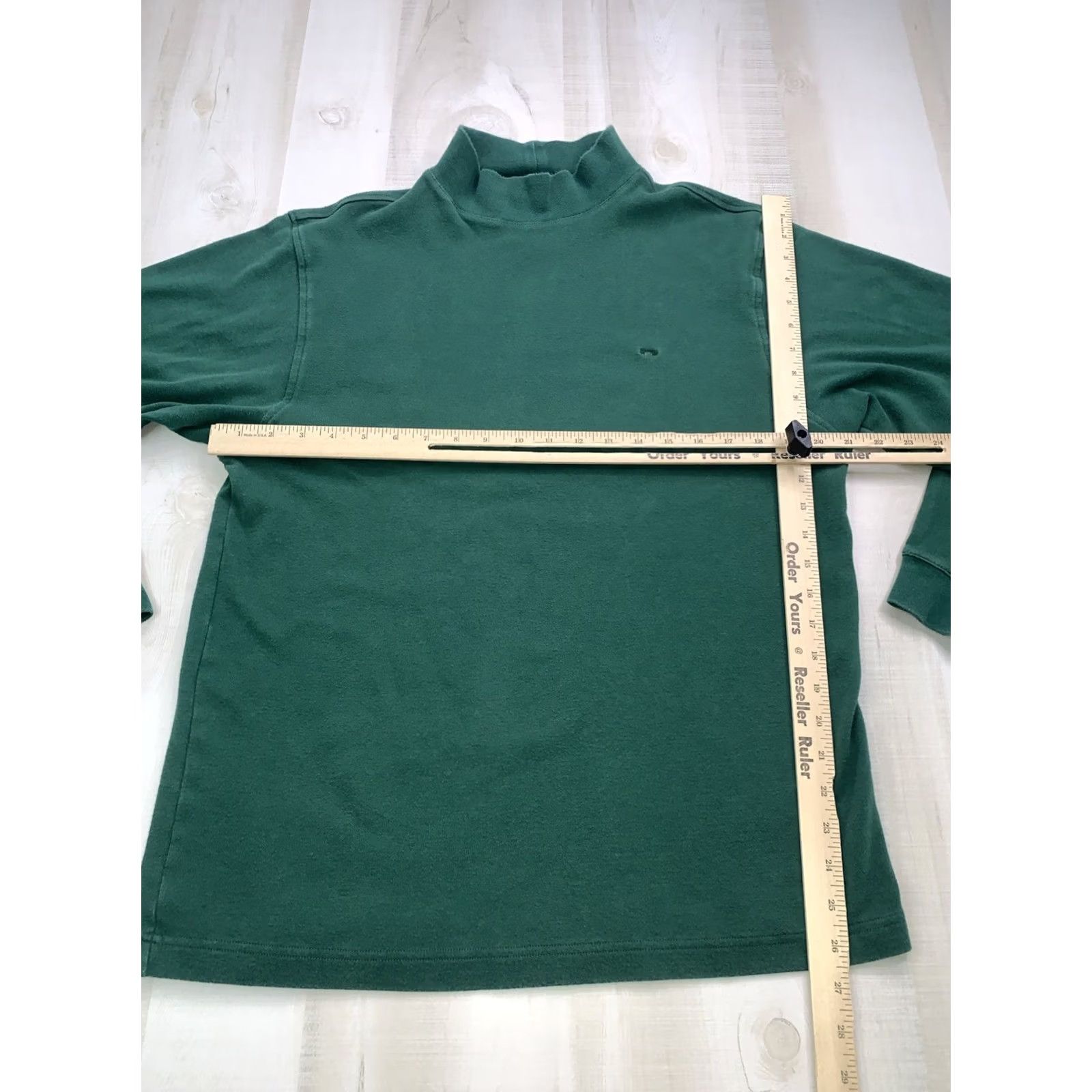 Alexander Julian VINTAGE Alexander Julian Colours Shirt Mens Large Green High Neck Logo Front 1990s Turtleneck Cotton Regular Long Sleeve Size US L / EU 52-54 / 3 - 2 Thumbnail