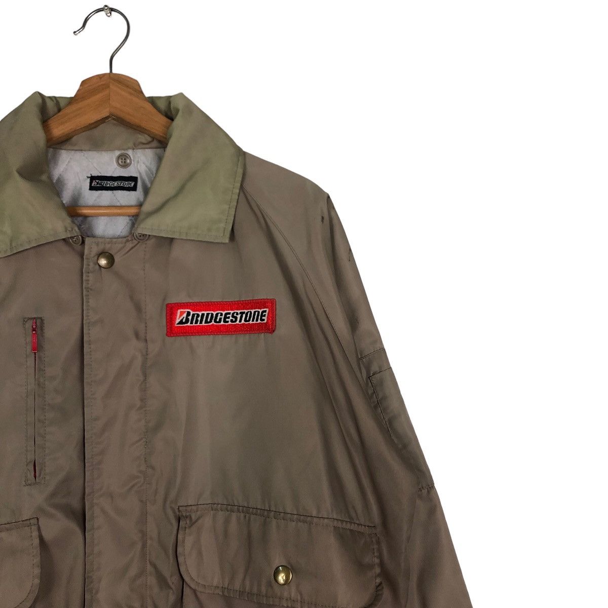 Vintage Ultimate Racing Bomber Jacket Bridgestone Big Logo SpellOut Size US M / EU 48-50 / 2 - 6 Thumbnail