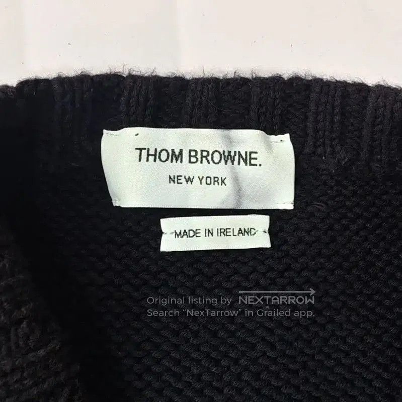 Thom Browne Thom Browne Women's Navy Sweater with Anchor Design . Size L / US 10 / IT 46 - 3 Thumbnail