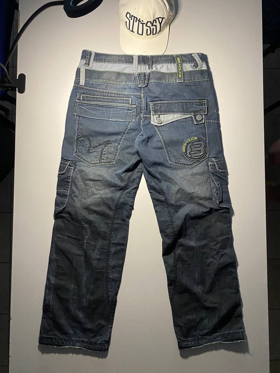 Japanese Brand Police 883 Rare Baggy Y2k Multipocket Cargo Pants Size US 34 / EU 50 - 4 Thumbnail