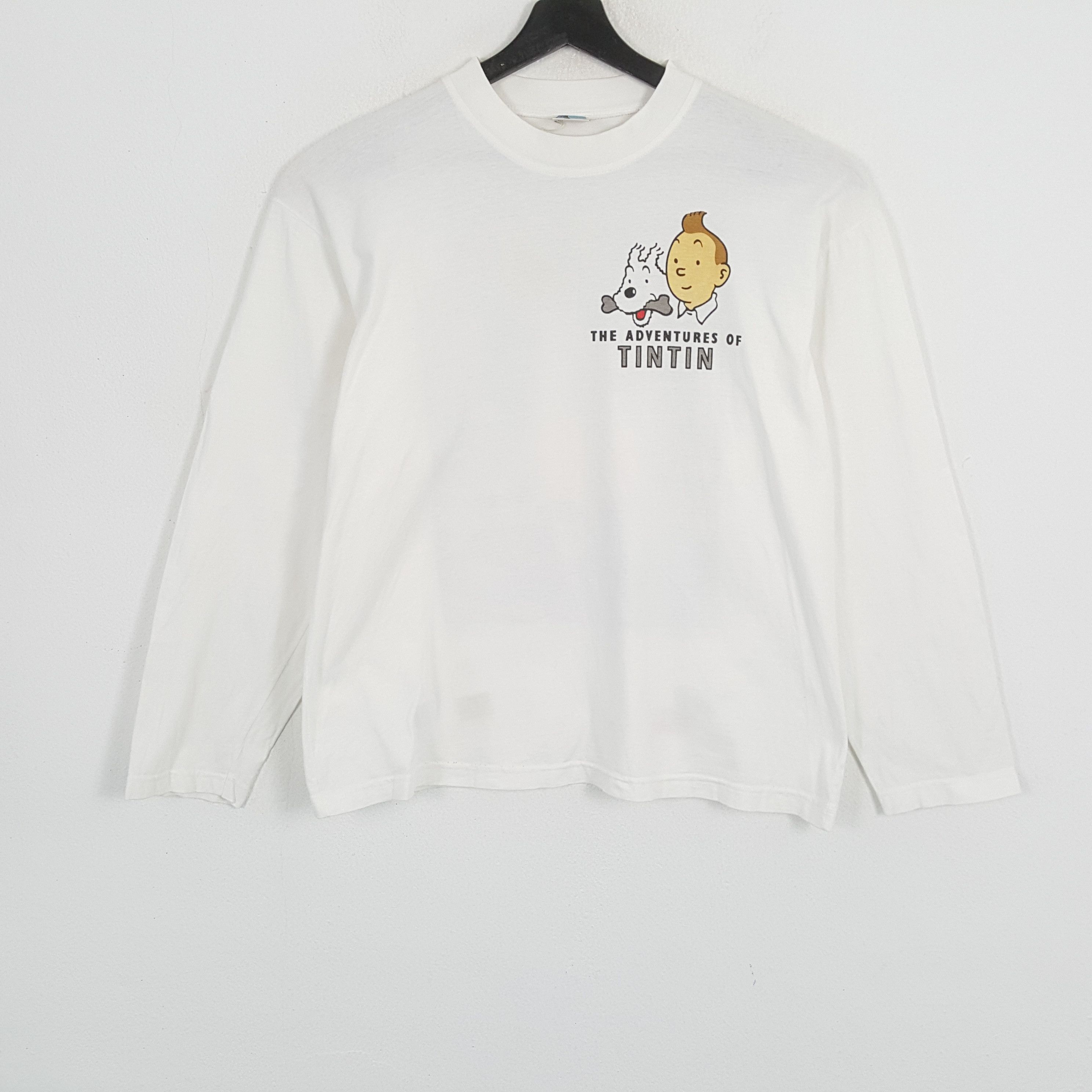 Vintage TINTIN IN THE CONGO Streetwear Style Cartoon Shirt Size US L / EU 52-54 / 3 - 3 Thumbnail