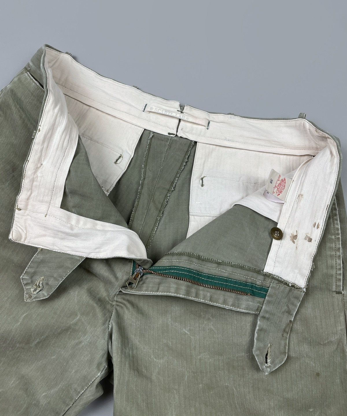 Scarti-Lab SCARTI-LAB Army Herringbone Military Japanese Pants Size 38 Size US 38 / EU 54 - 8 Thumbnail