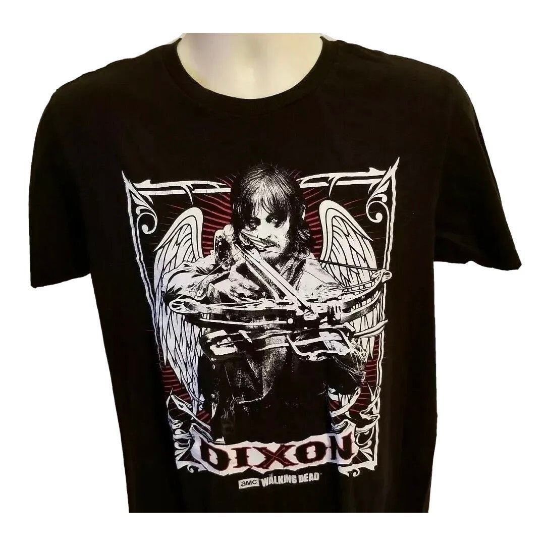 Vintage The Walking Dead Daryl Dixon with Cross Bow TShirt Size US S / EU 44-46 / 1 - 1 Thumbnail