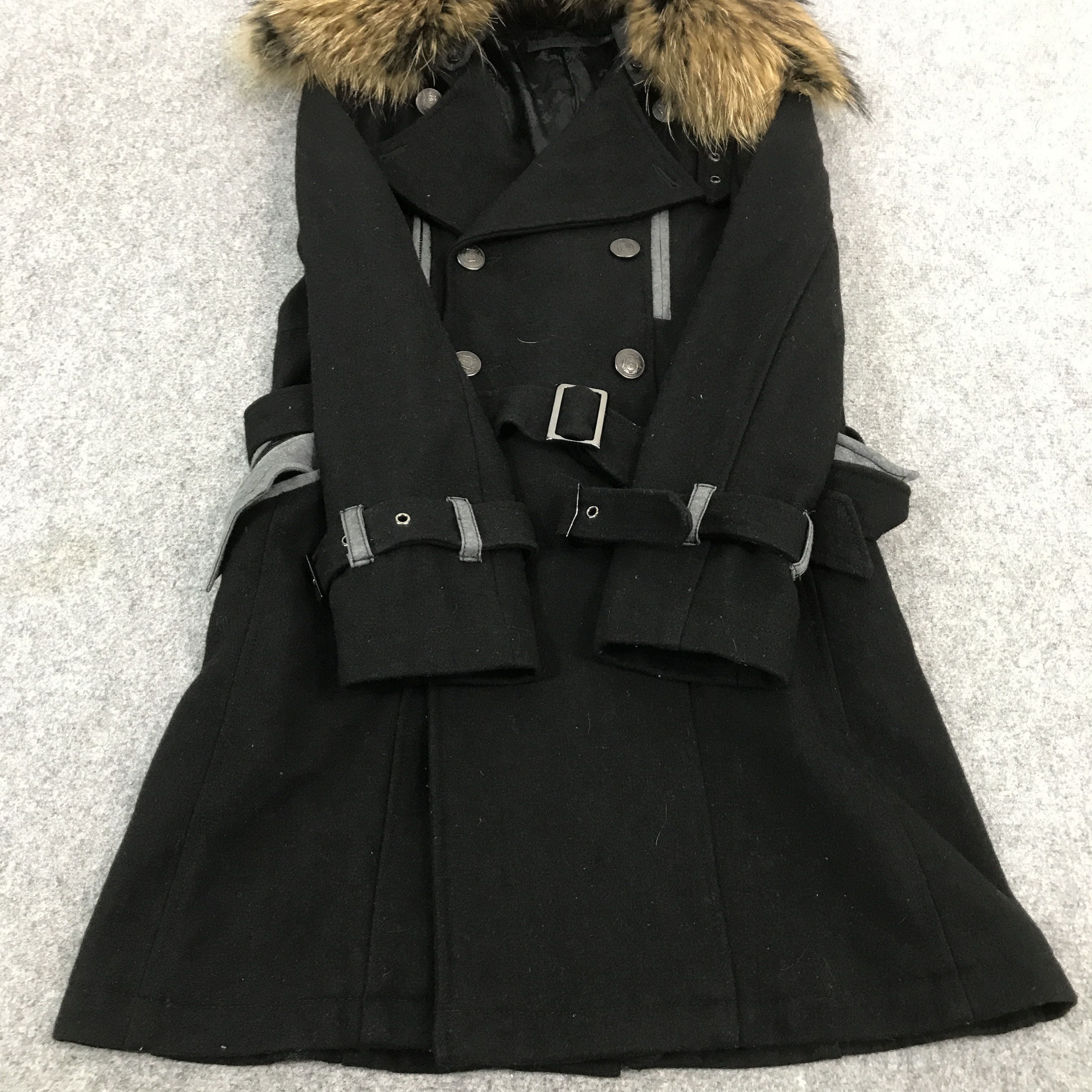 GOSTAR DE FUGA × If Six Was Nine × Japanese Brand FUGA DOUBLE BREASTED FUR COLLAR WOOL JACKET Size US S / EU 44-46 / 1 - 8 Thumbnail