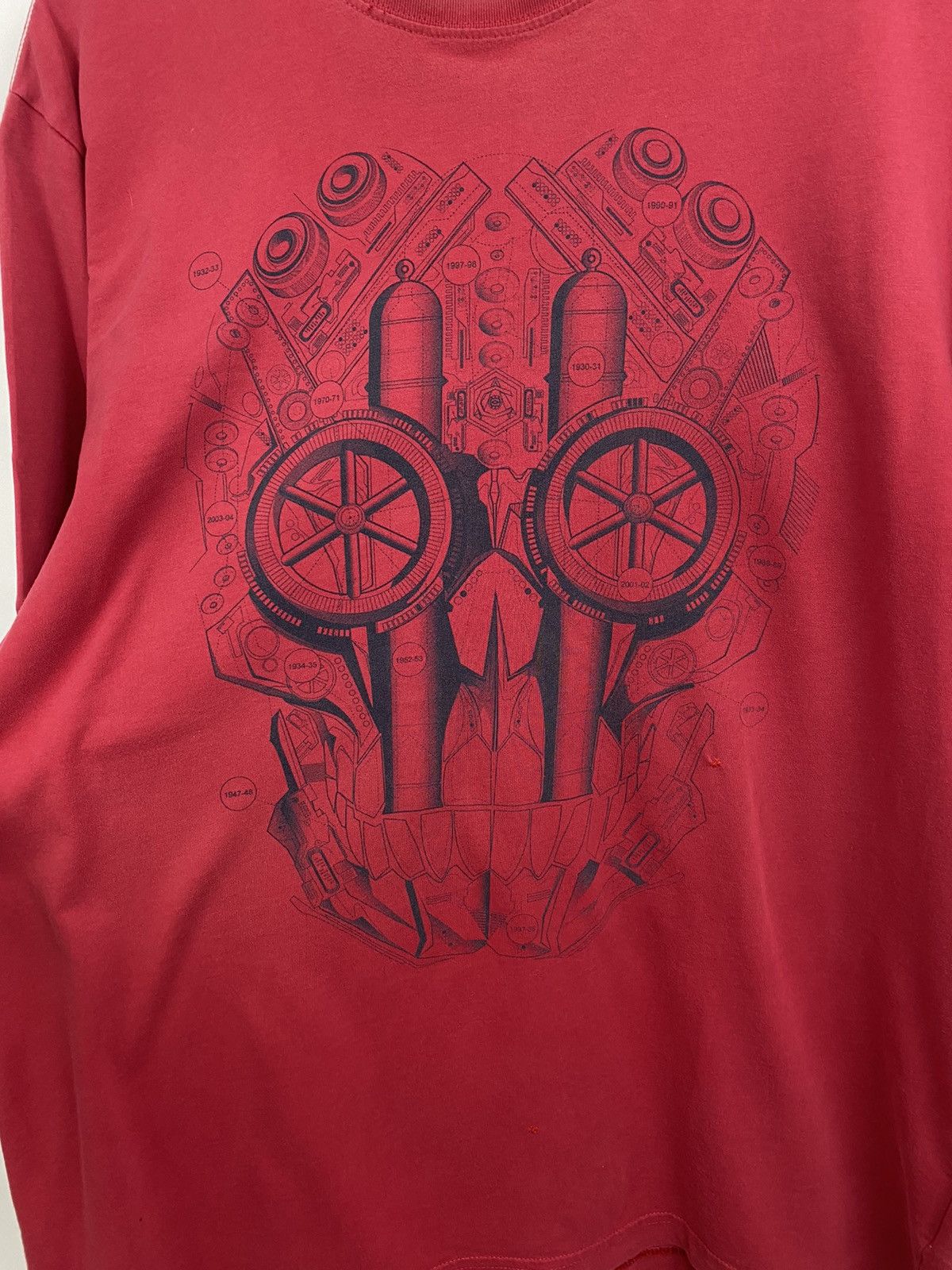 Nike × Vintage 💀 Y2K Nike Arsenal Skull Jersey Football T-Shirt Rare Retro Size US XL / EU 56 / 4 - 5 Thumbnail