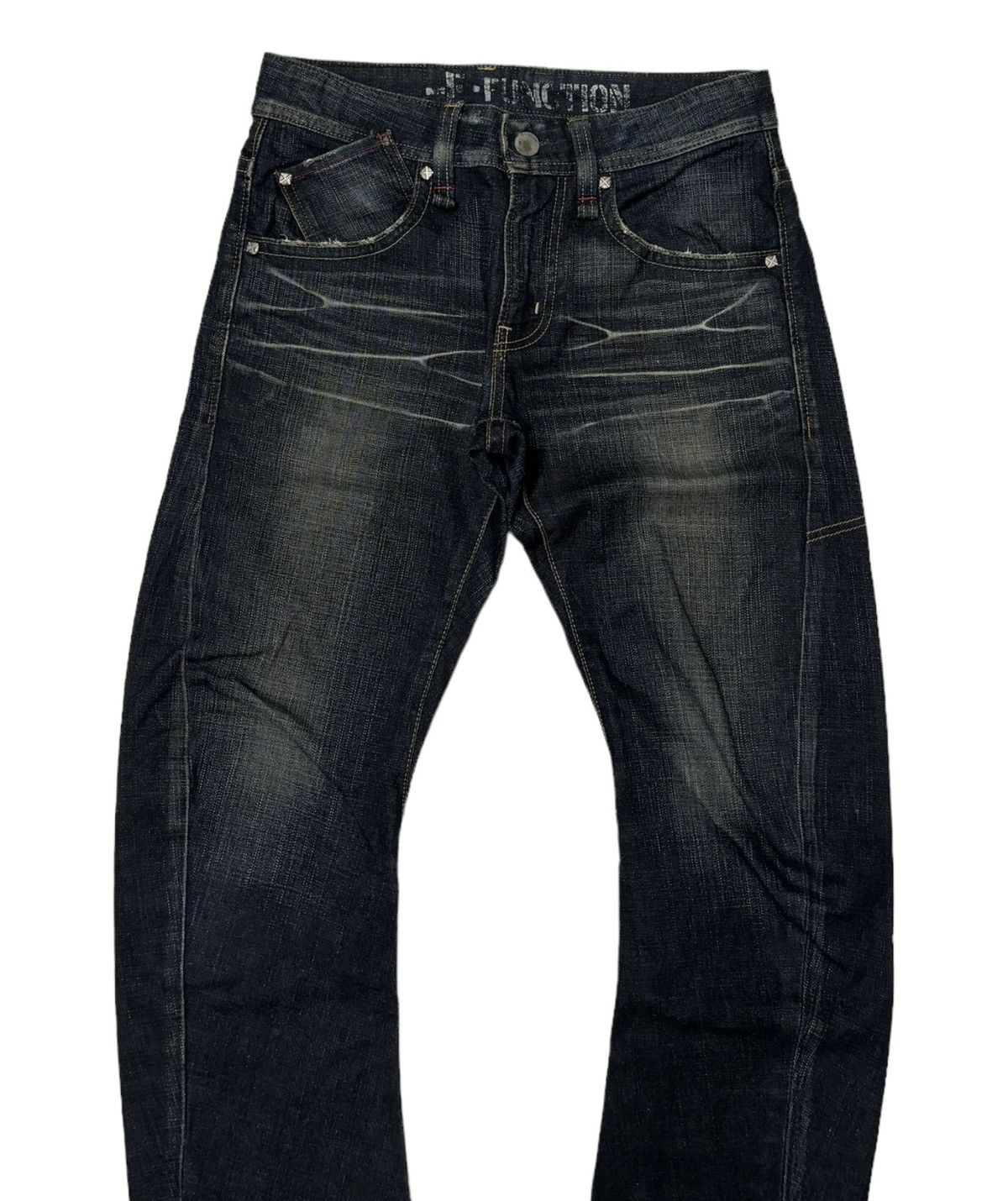 Edwin EDWIN E-FUNCTION CLAW MARK CURVED DISTRESSED DENIM JEANS Size US 32 / EU 48 - 5 Thumbnail