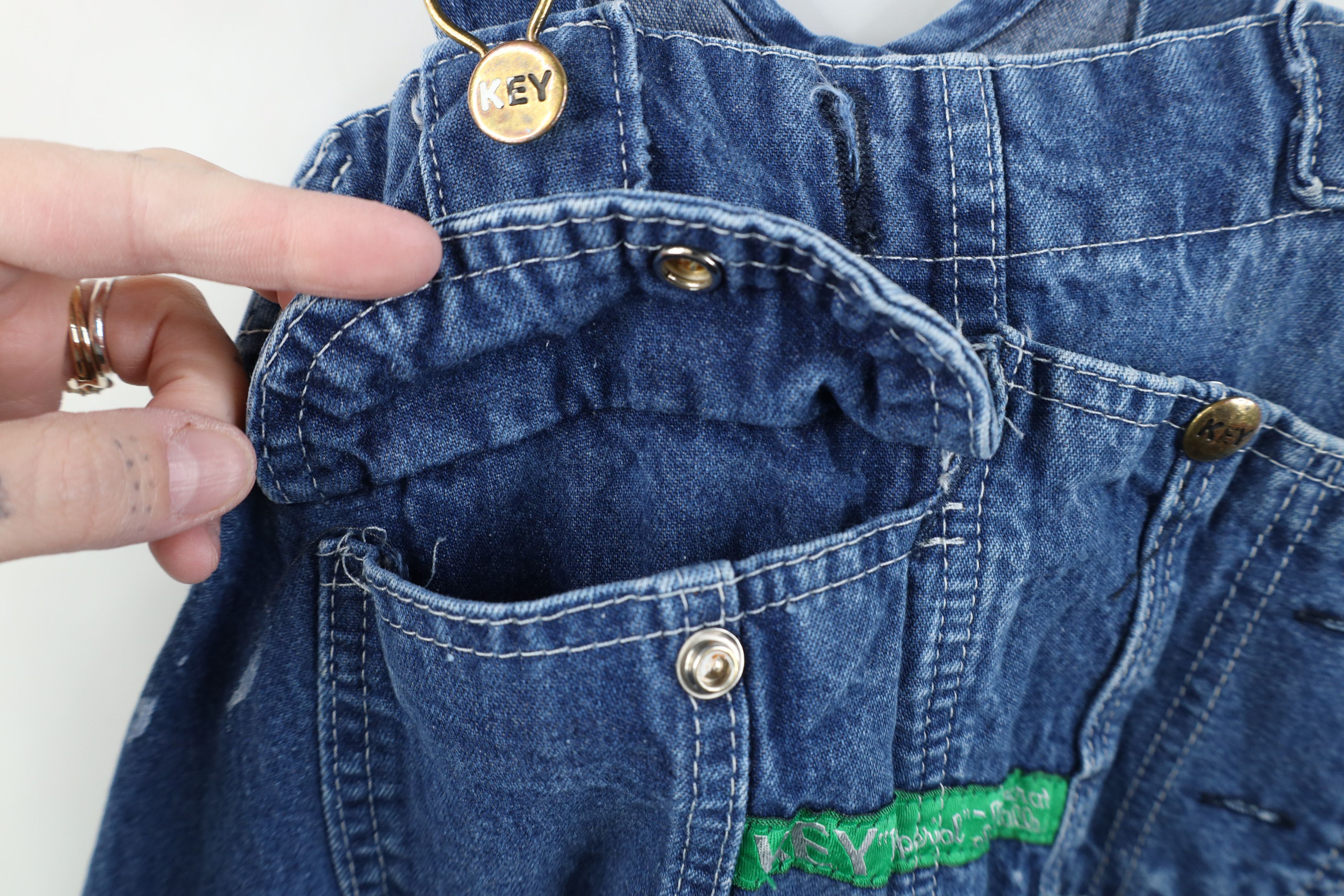 Vintage Vintage 90s Streetwear Distressed Wide Leg Denim Overalls Size US 42 / EU 58 - 11 Thumbnail