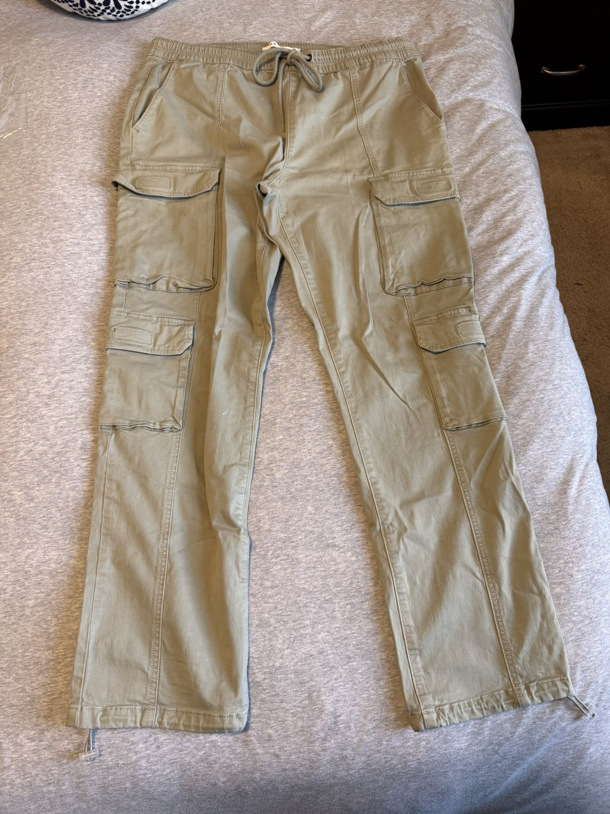 Pacsun PacSun Loose Fit Utility Cargo Pants – Olive Green (Size M) Size US 34 / EU 50 - 1 Thumbnail