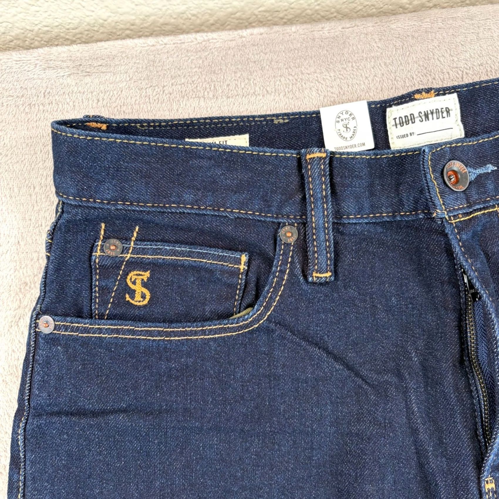 Todd Snyder Todd Snyder Slim Fit Stretch Jeans Indigo Rinse Wash Men 30x32 Slim Jeans 5-Pocket City USA Modern Denim Slim Fit Mens Clothing Blue Indigo Wash NWT Size US 30 / EU 46 - 2 Thumbnail