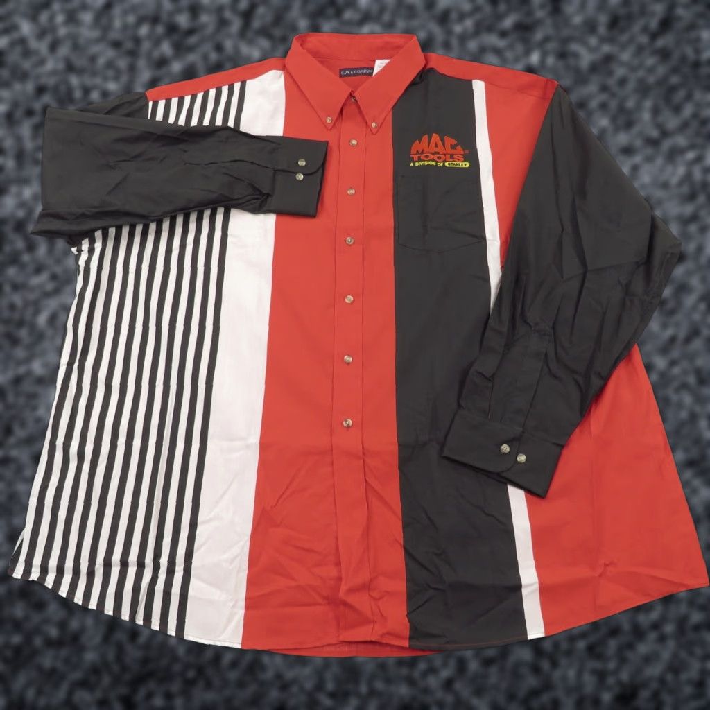 Vintage VINTAGE CM & Company Mac Tools Shirt Mens 3XL Red White Black Button-Down Casual Workwear USA 90s Boys Mens Size US XXL / EU 58 / 5 - 1 Thumbnail