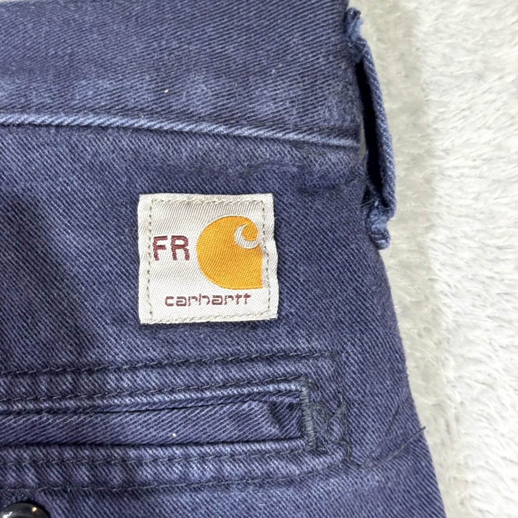 Carhartt Carhartt FR Work Pants 36x36 Blue CAT2 Arc Flash NFPA70E Mens Size US 36 / EU 52 - 4 Thumbnail