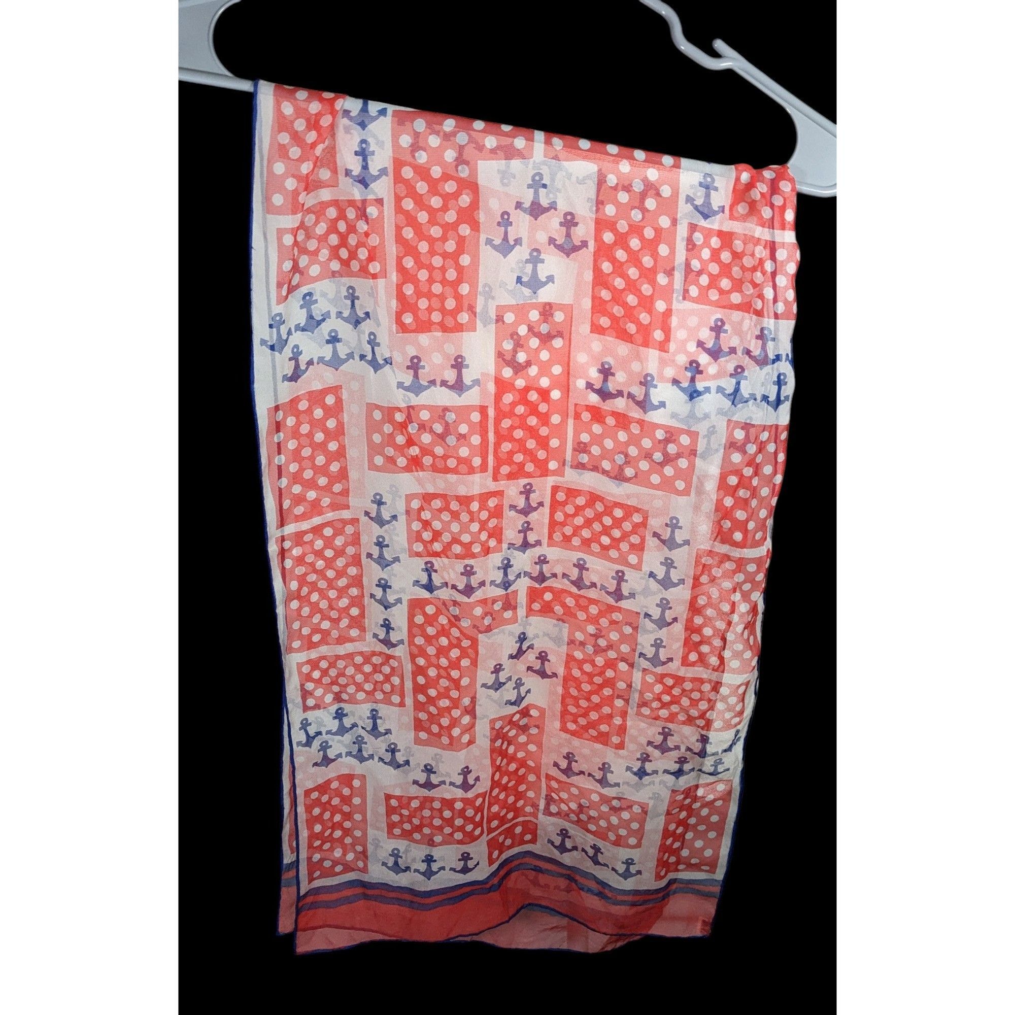 Other Vintage Japanese Nautical Themed Hand Rolled Lightweight Sca Size ONE SIZE - 2 Thumbnail
