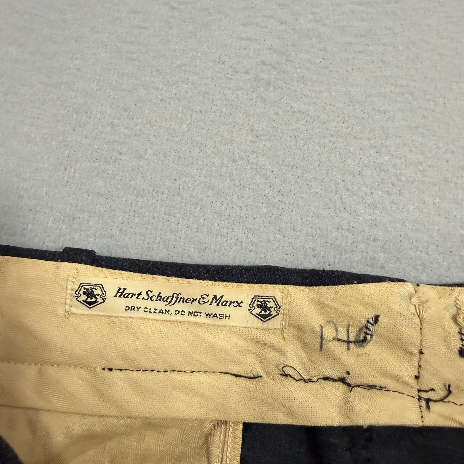 Vintage Vintage Hart Schaffner & Marx Wool Pants 33x30 Gray Blue Size US 33 - 4 Thumbnail