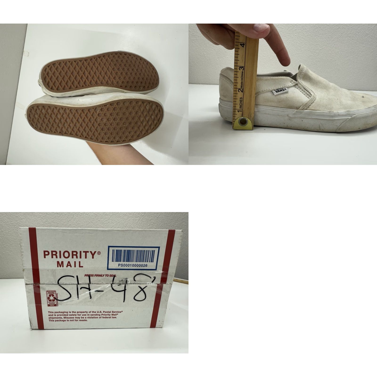 Vans Vans Off The Wall Sneakers Women Size 7.5 White Skateboard Slip On Size US 8 / IT 38 - 8 Thumbnail