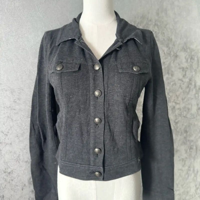 Burberry Burberry Gray Cotton-Blend Long Sleeve Cardigan Size M / US 6-8 / IT 42-44 - 1 Thumbnail