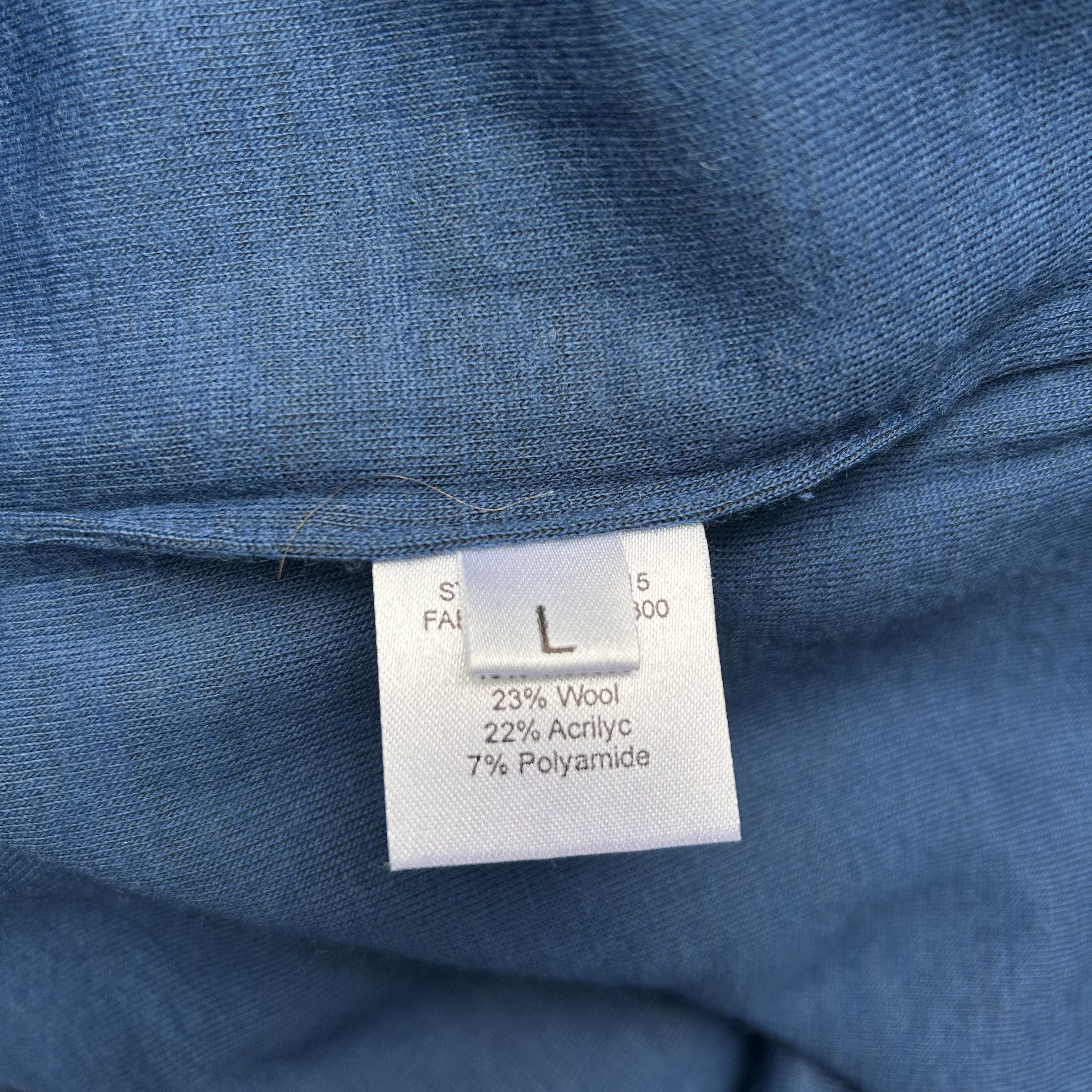 Raf Simons Raf Simons Blue Green Turtleneck Sweater Mockneck Size US L / EU 52-54 / 3 - 8 Thumbnail