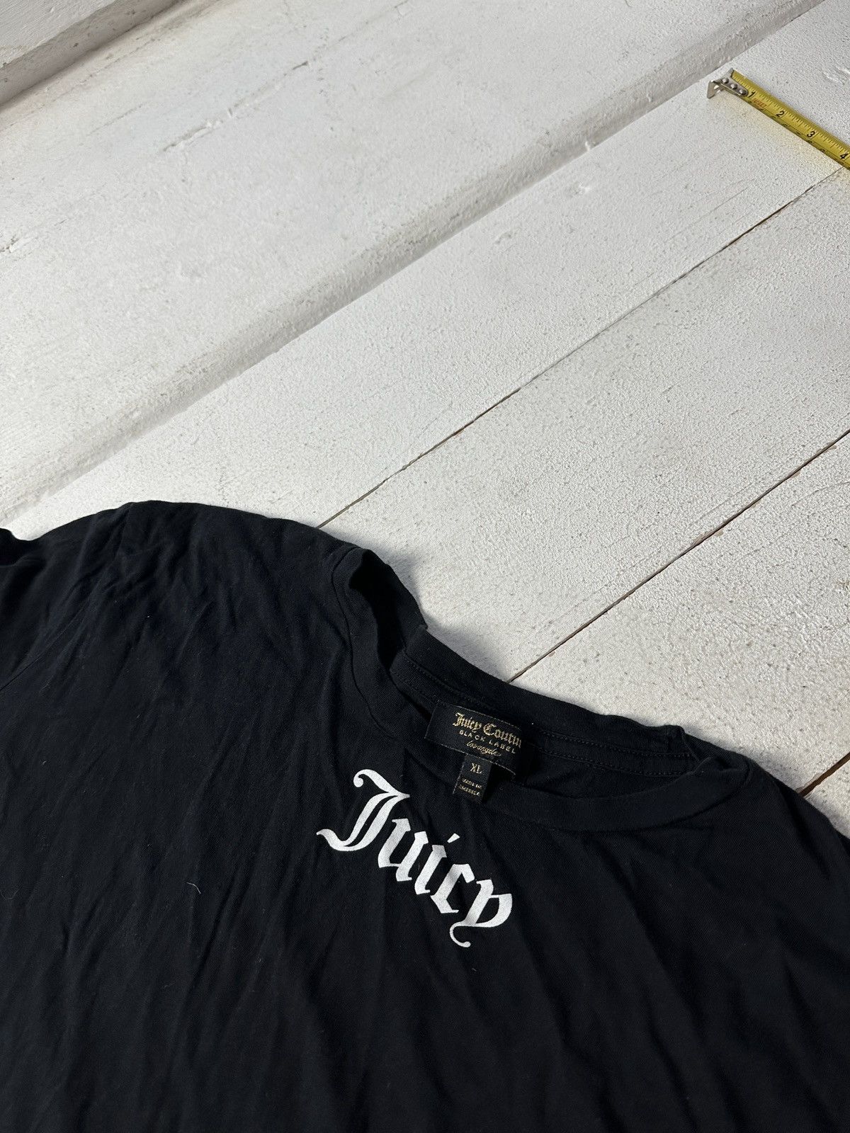 Juicy Couture 🚨Vintage JUICY COUTURE avant garde black y2k goth tee Size XL / US 12-14 / IT 48-50 - 4 Thumbnail