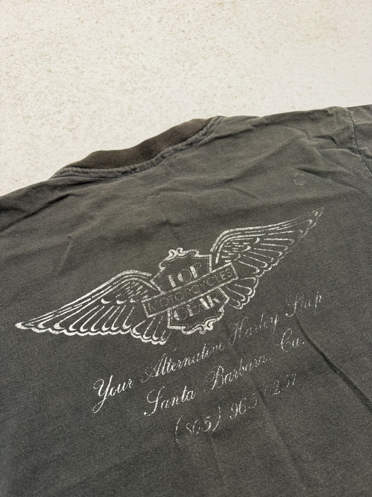 Harley Davidson Vintage 1987 Anvil Harley-Davidson Born In The USA T-Shirt Size US L / EU 52-54 / 3 - 14 Thumbnail