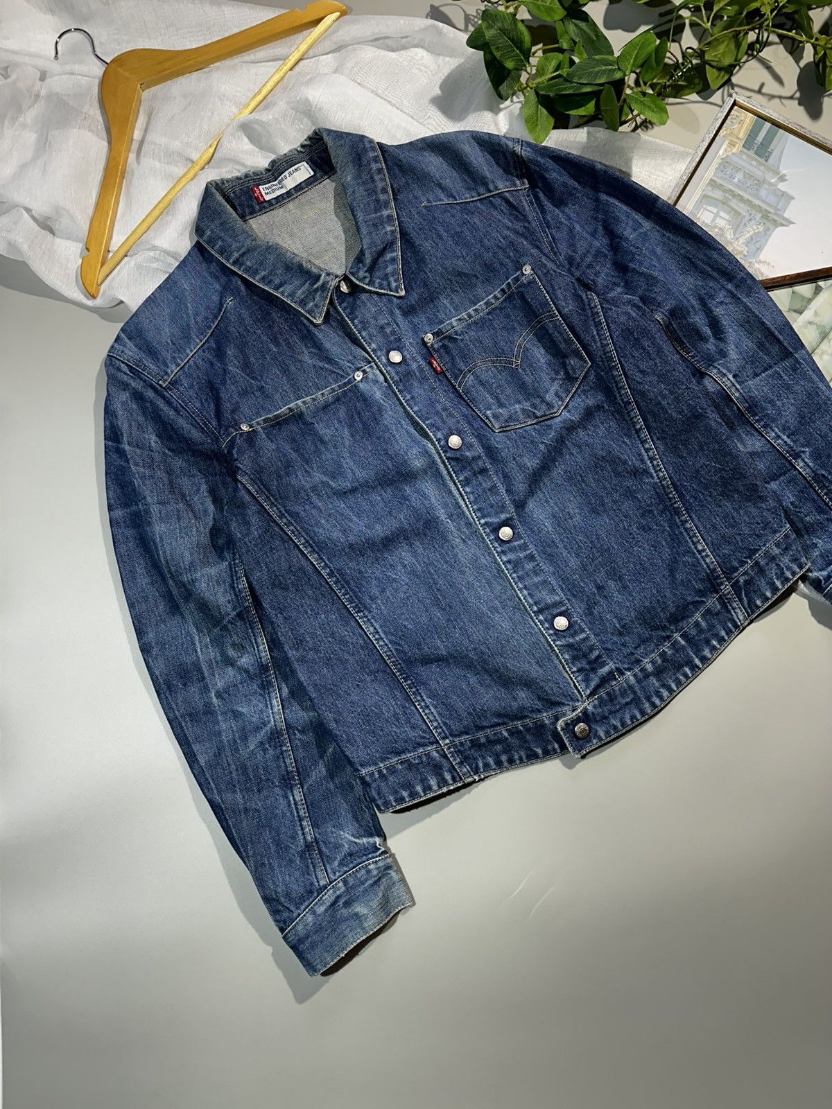 Levi's Vintage Clothing Levis Denim Jacket Trucker Tupe lll Blue Wash Overshirt Size US M / EU 48-50 / 2 - 2 Thumbnail