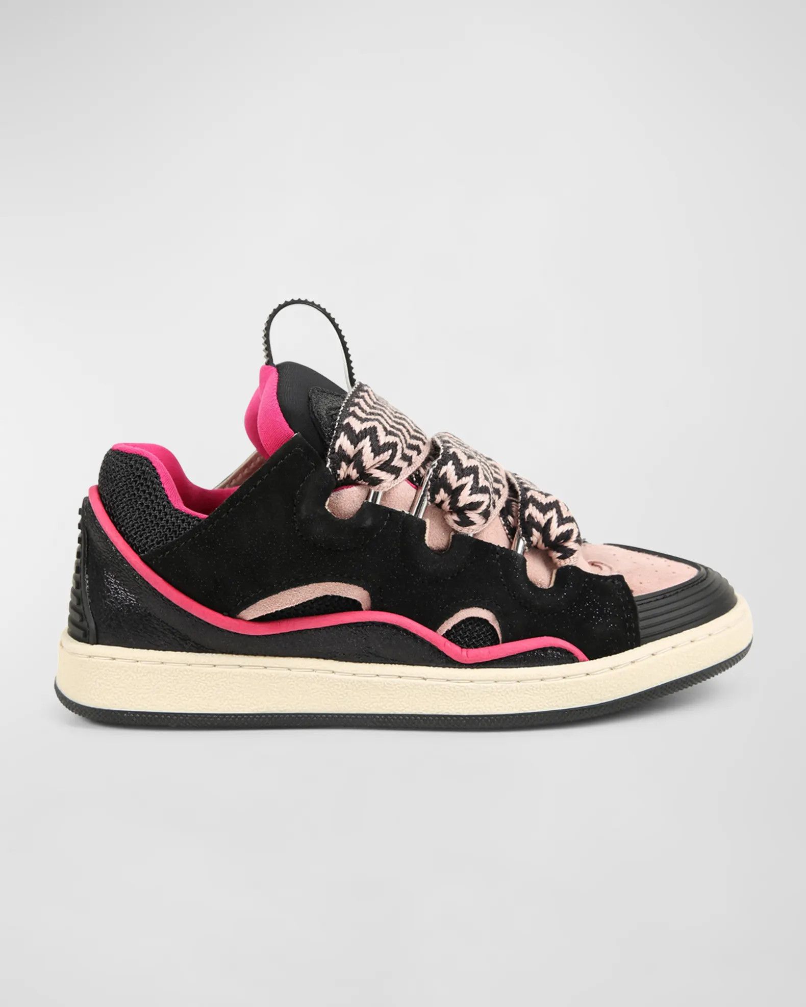 Lanvin o1w1db10226 Size: KIDS 23 / Curb Suede Low-Top Sneakers Size US 5 / EU 37 - 1 Thumbnail