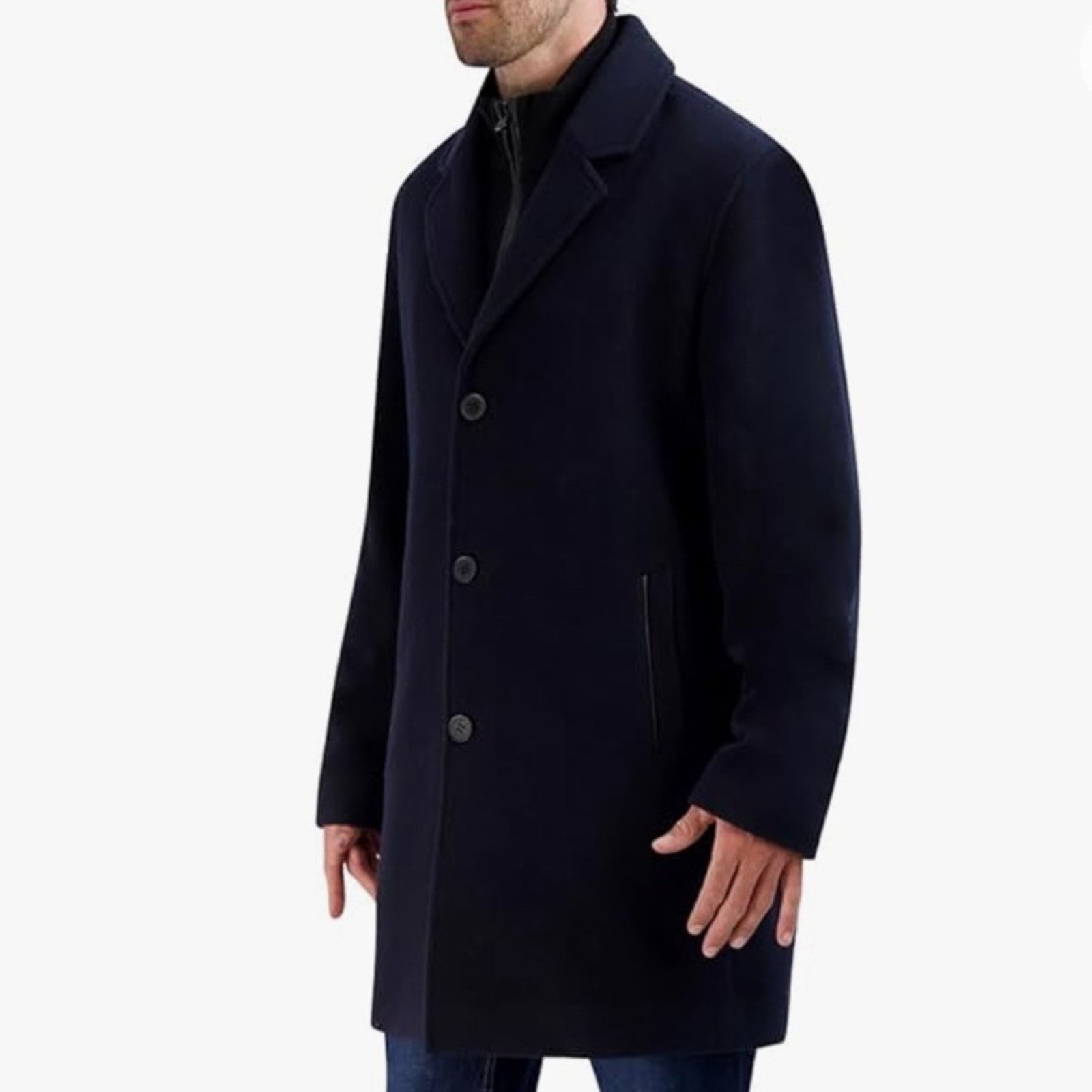 Cole Haan Cole Haan Wool Plush Car Coat - Navy Size XL Size US XL / EU 56 / 4 - 2 Thumbnail