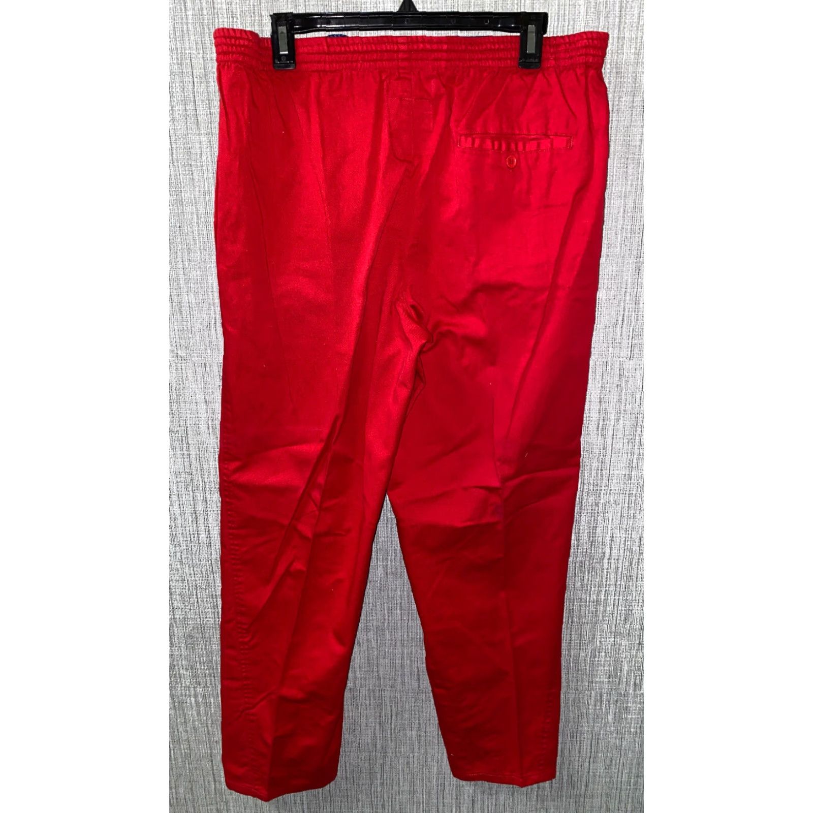Vintage VINTAGE Generra Casual Pants Mens 34x31 Red Cotton Flat Front Size US 34 / EU 50 - 5 Thumbnail