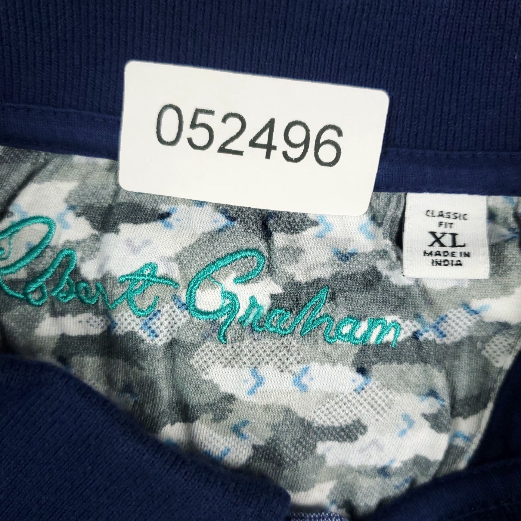 Robert Graham VINTAGE Robert Graham Polo Shirt Mens XL Blue Skull Logo Casual Short Sleeve Adult XL Navy Blue Skull Logo Polo Mens XL Size US XL / EU 56 / 4 - 8 Thumbnail