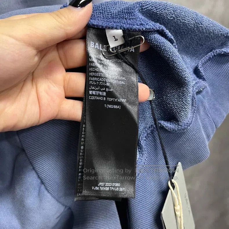 Balenciaga Balenciaga Blue Logo Gradient Hoodie. Size US S / EU 44-46 / 1 - 3 Thumbnail