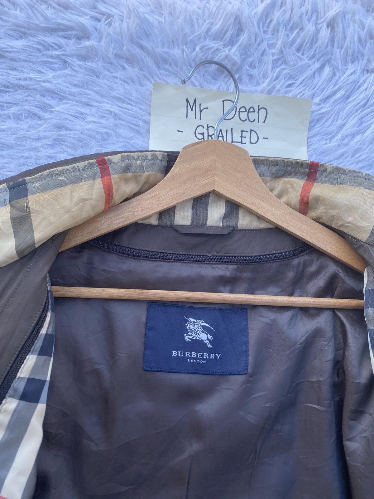 Burberry Rare Vintage Burberry Nylon Long Jacket Size US L / EU 52-54 / 3 - 9 Thumbnail