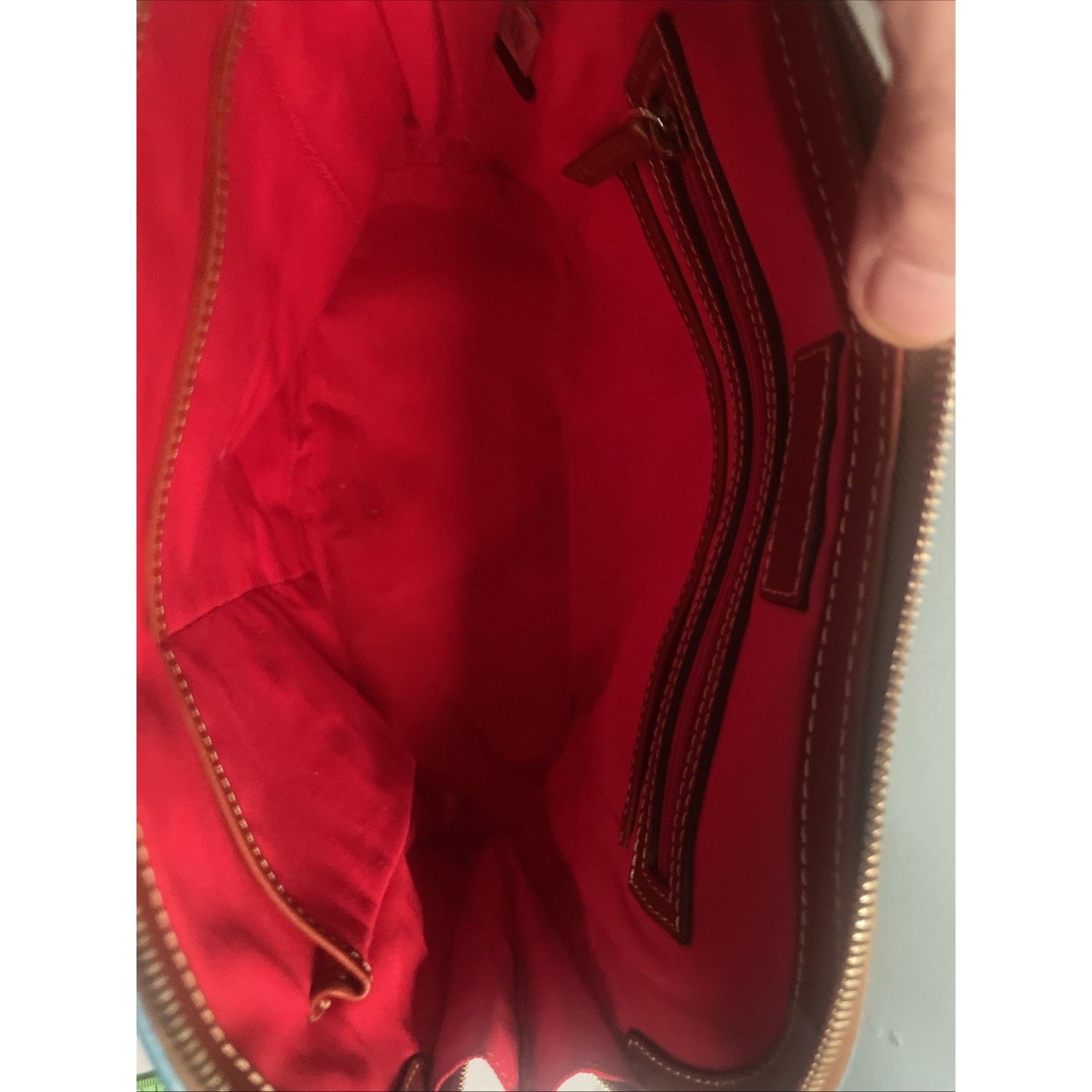 Dooney & Bourke Dooney & Bourke Pebble Grain Zip Satchel in Calypso - EUC Size ONE SIZE - 9 Thumbnail