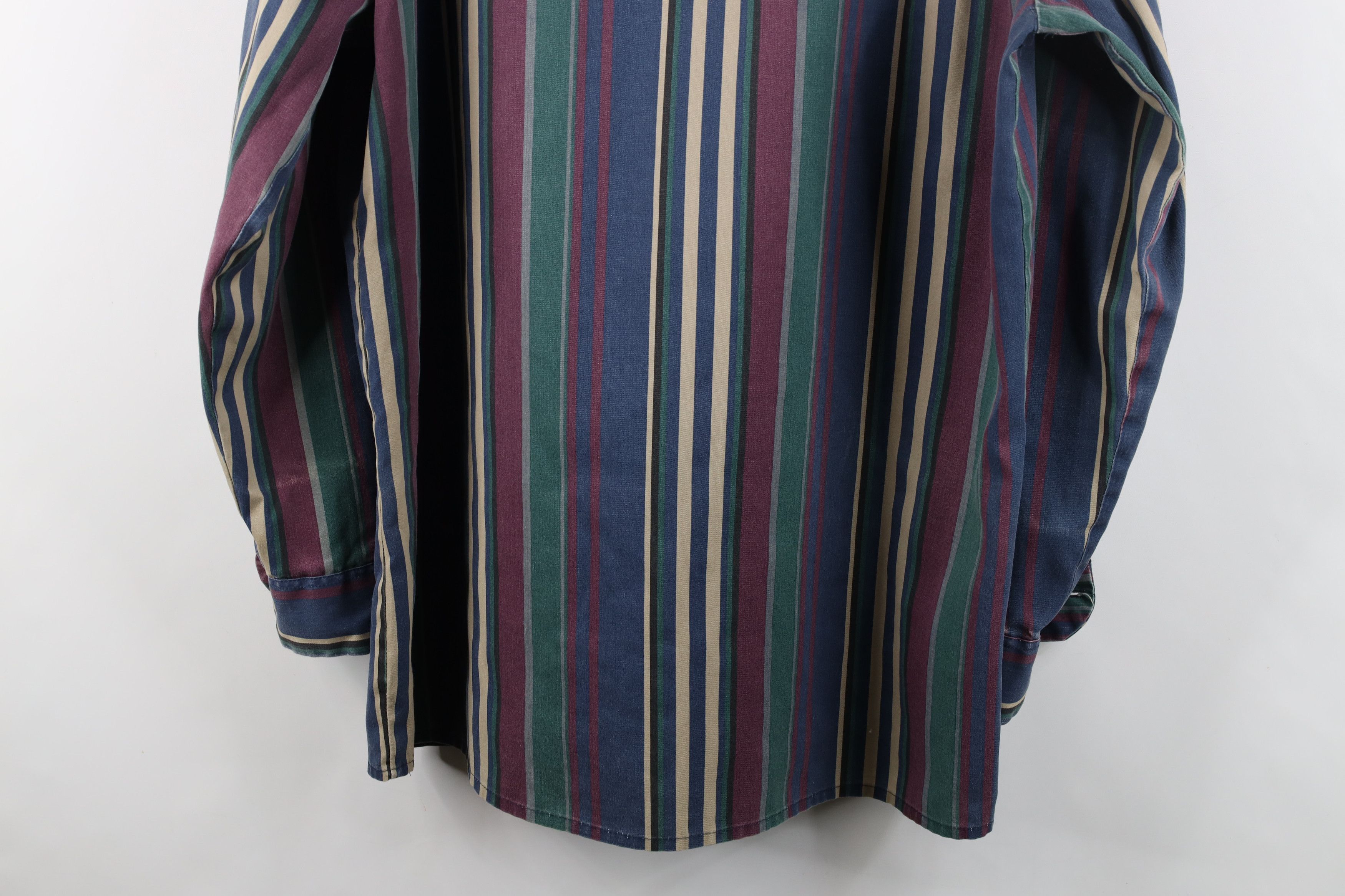 Dickies Vintage 90s Dickies Striped Collared Button Shirt USA Size US L / EU 52-54 / 3 - 15 Thumbnail