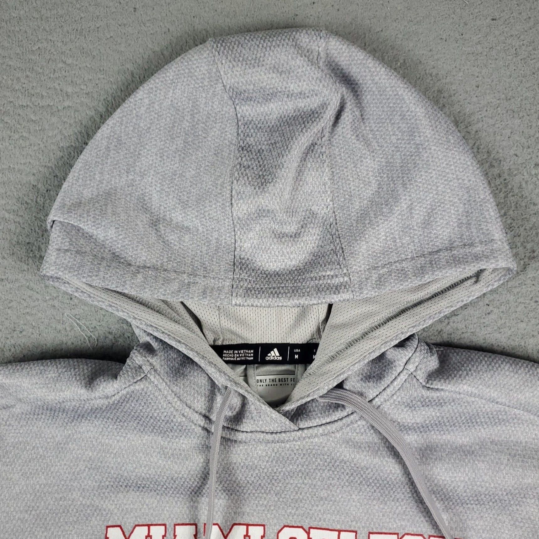 Adidas Adidas Hoodie Sweatshirt Womens Medium Gray Pullover fleece Casual Sports Size M / US 6-8 / IT 42-44 - 2 Thumbnail