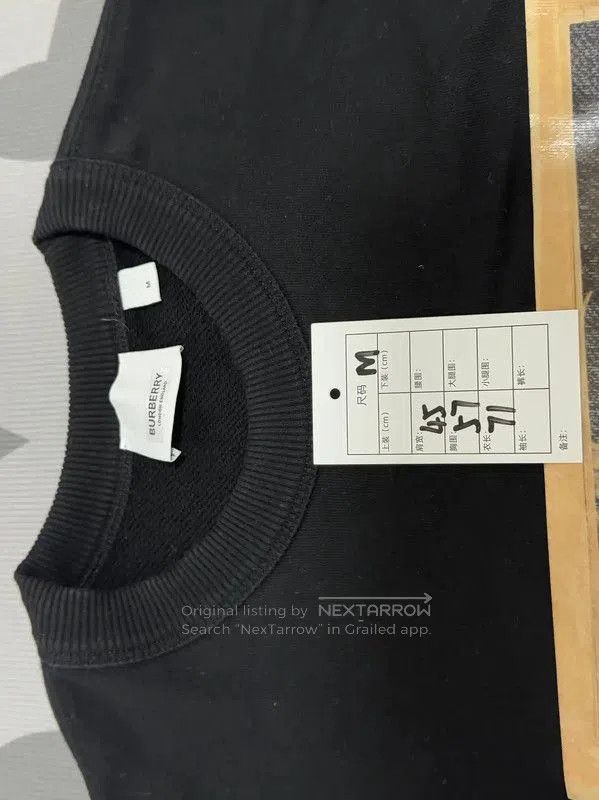 Burberry Burberry Black Graphic Women's Sweatshirt. Size M / US 6-8 / IT 42-44 - 4 Thumbnail