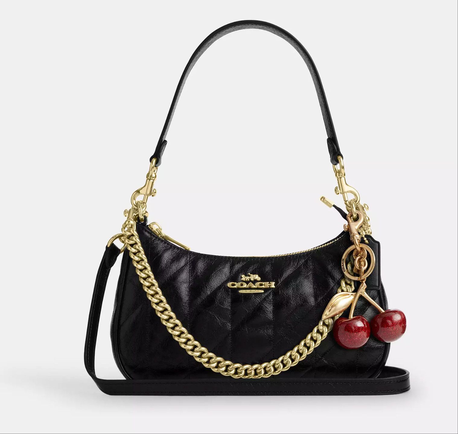 Coach NWT Coach Teri Shoulder Bag With Quilting CDY83 Size ONE SIZE - 18 Thumbnail