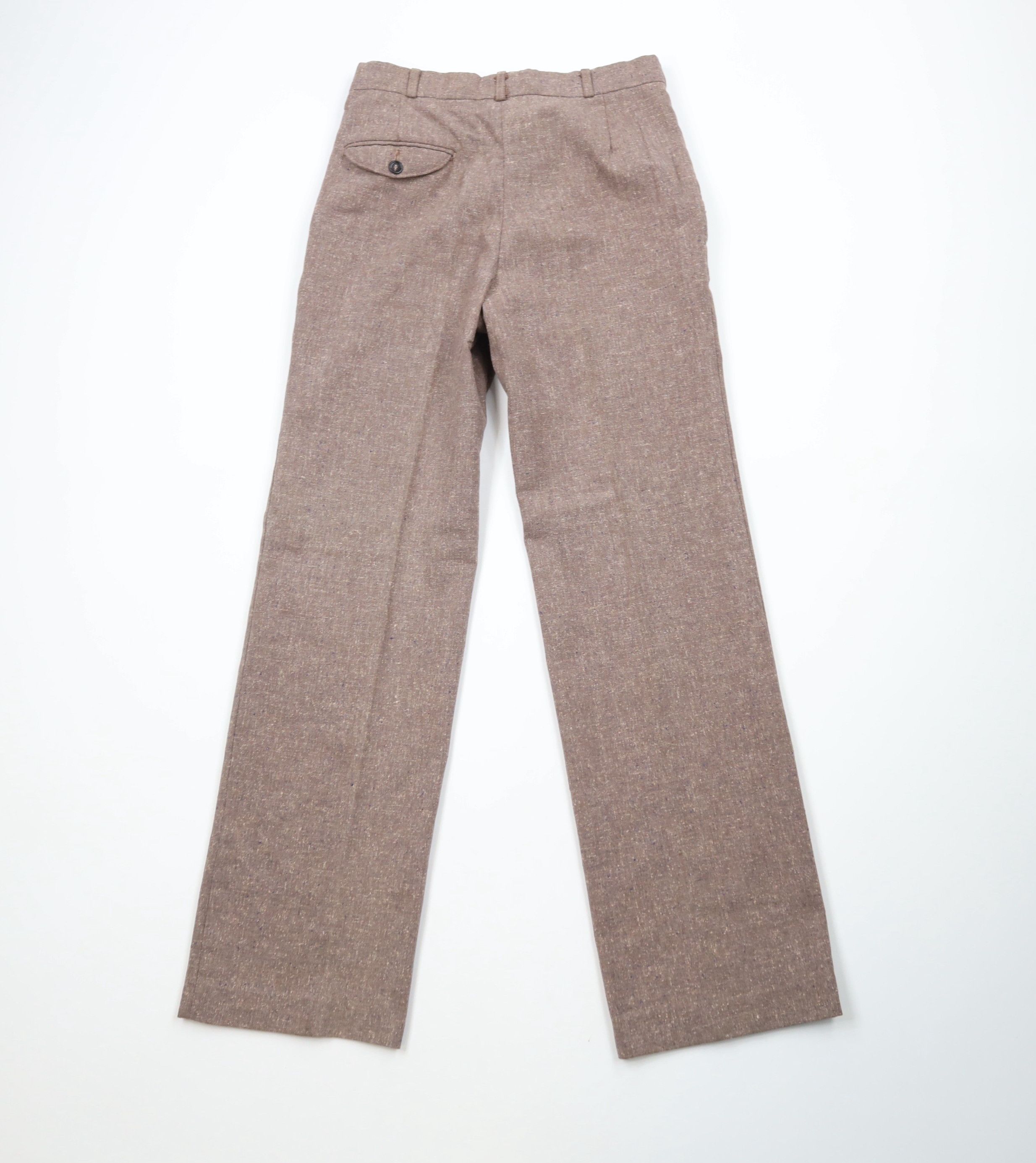 Vintage Vintage 60s Rockabilly Tweed Wide Leg Chino Pants Purple USA Size US 28 / EU 44 - 9 Thumbnail