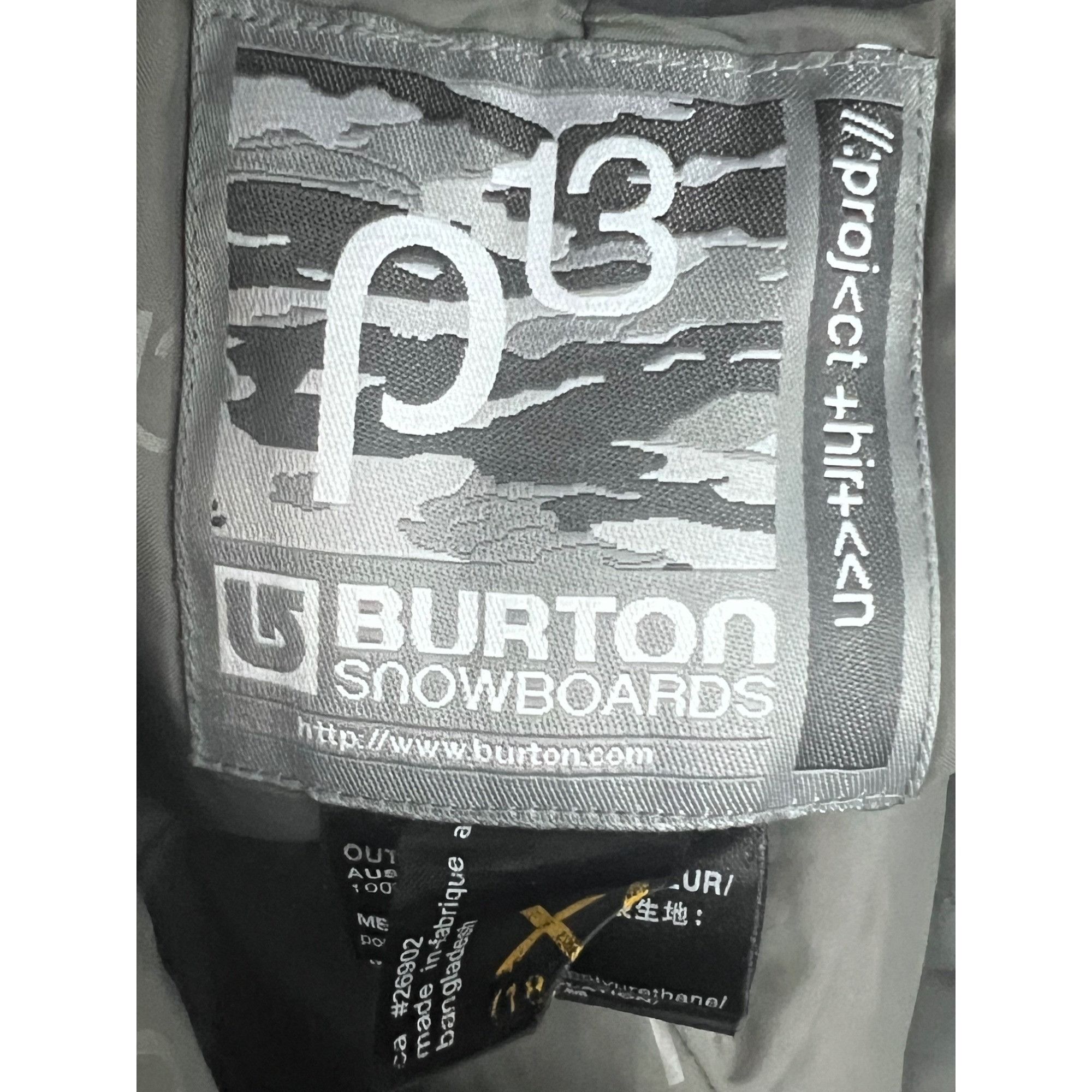 Burton Burton P13 Vintage Black Lined Ski Snowboard Pants 32x29 Poc Size 32" / US 10 / IT 46 - 8 Thumbnail