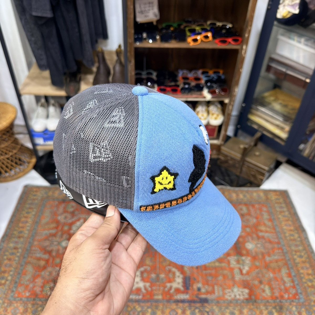 PPFM PPFM Vintage Game Mario Embroidered Mesh Trucker Cap Size ONE SIZE - 2 Thumbnail