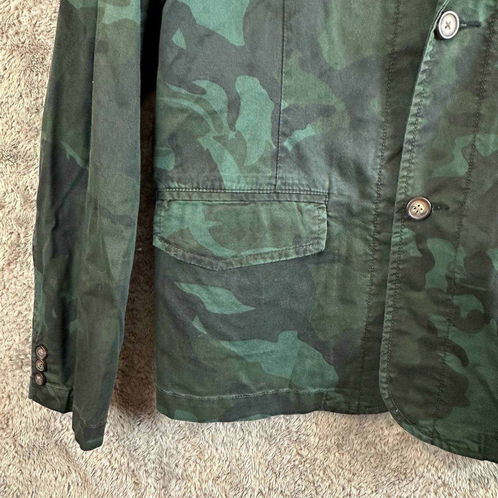 Brooklyn Industries Brooklyn Industries Green Camo Blazer Jacket L Large Cotton Size US L / EU 52-54 / 3 - 5 Thumbnail