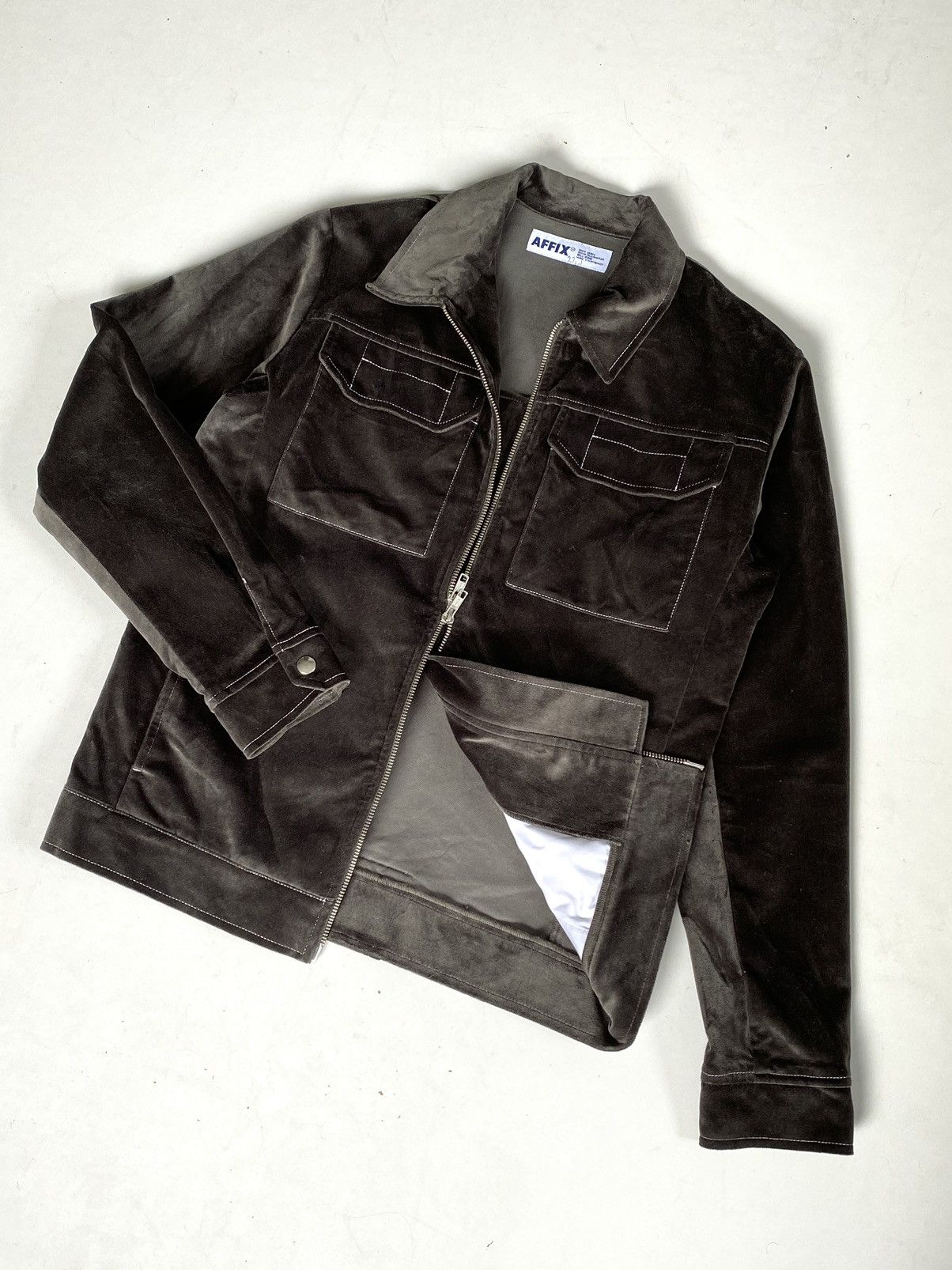 AFFXWRKS 🔥F/W 18 Affix Works (Kiko Kostadinov) Velvet Service Jacket Size US M / EU 48-50 / 2 - 8 Thumbnail