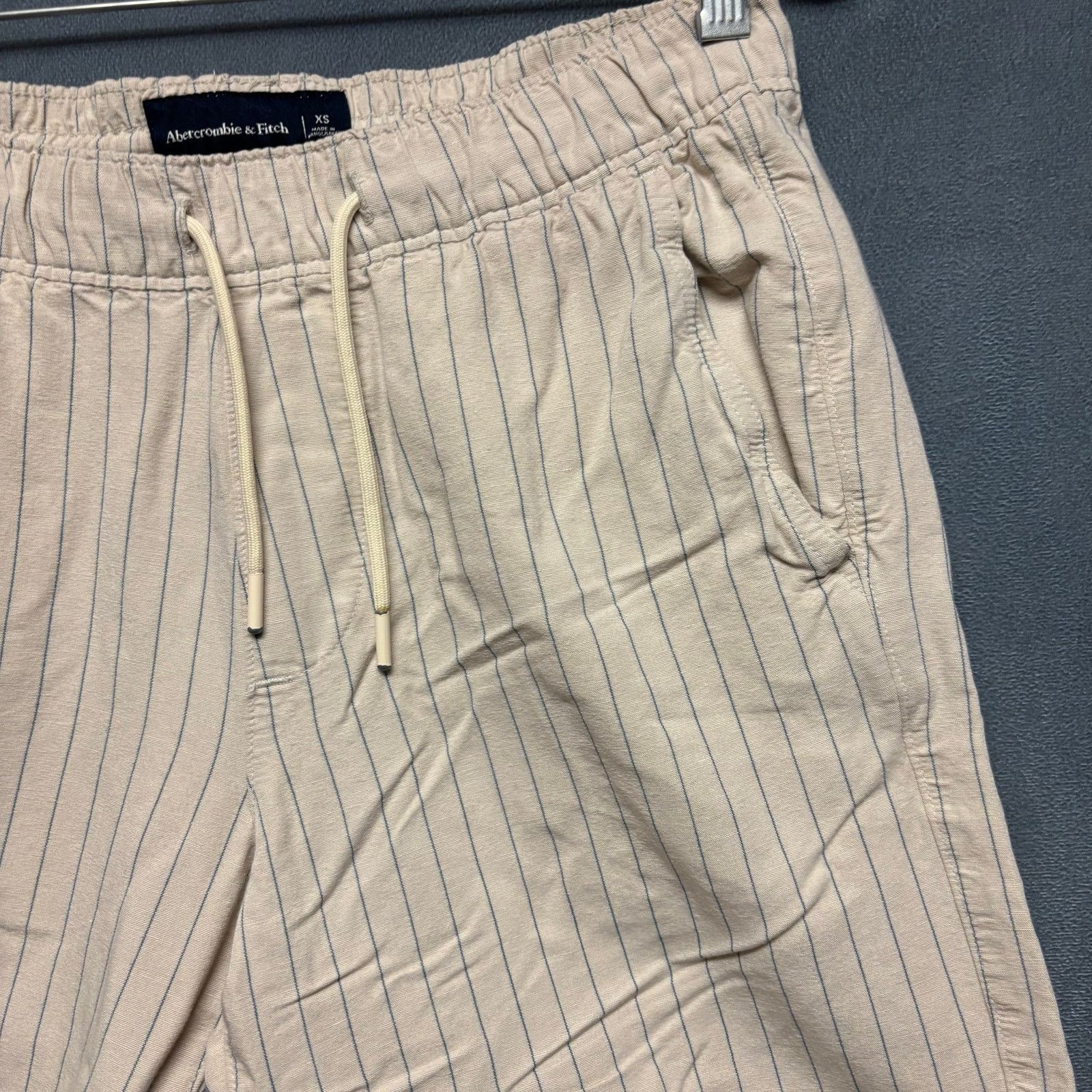 Abercrombie & Fitch Abercrombie & Fitch Linen Blend Shorts Summer Pin Striped XS Size US 29 - 5 Thumbnail