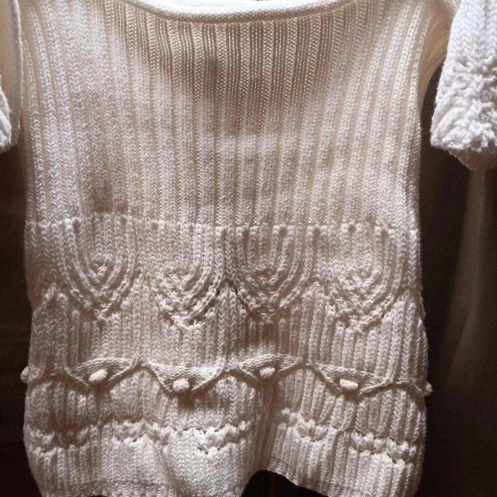 Zara NWT ZARA Ruffled Knit Flutter Sleeve Top Size M / US 6-8 / IT 42-44 - 6 Thumbnail