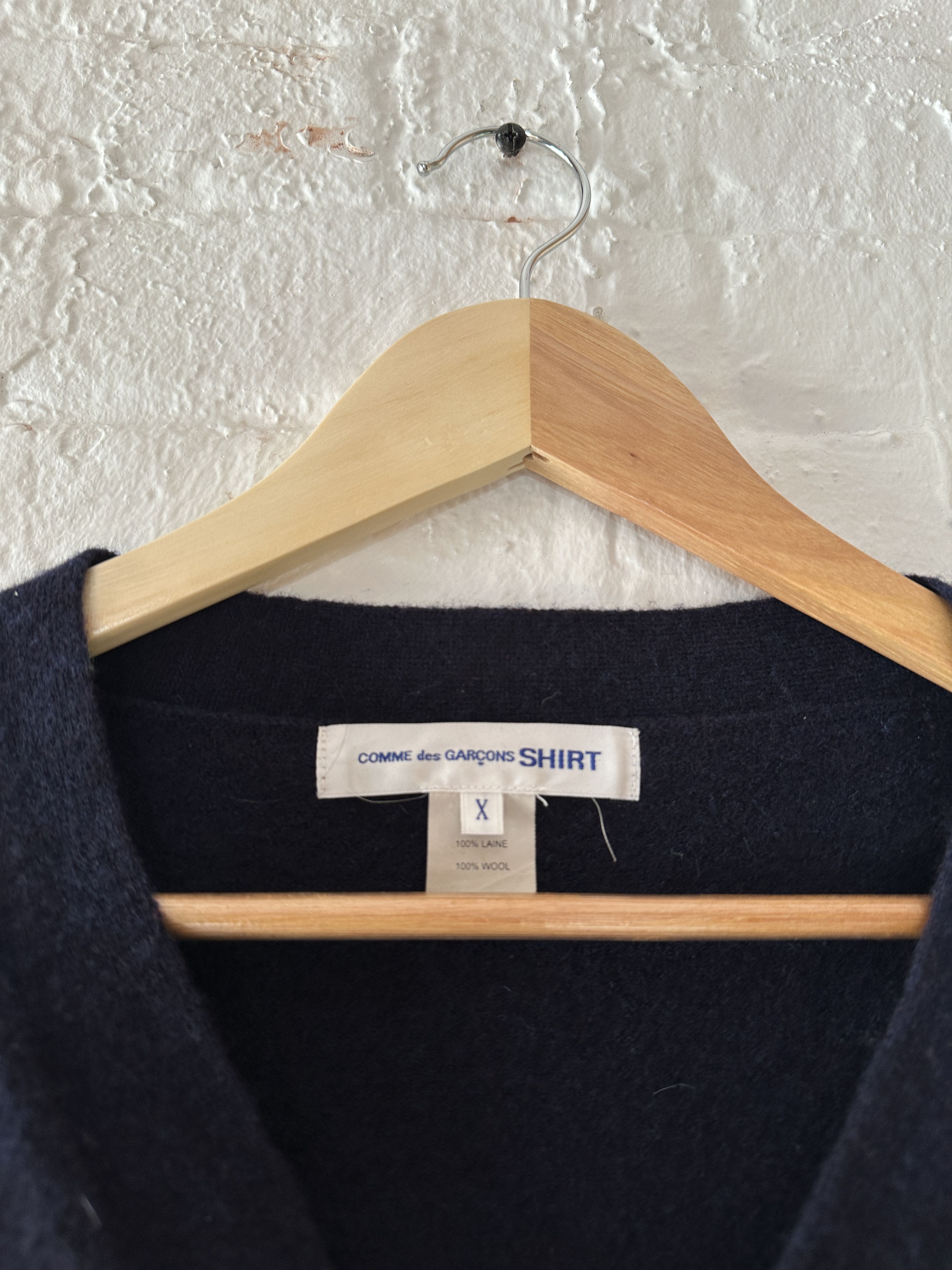 Comme des Garcons Comme des Garcons SHIRT Wool Cardigan Size US XL / EU 56 / 4 - 2 Thumbnail