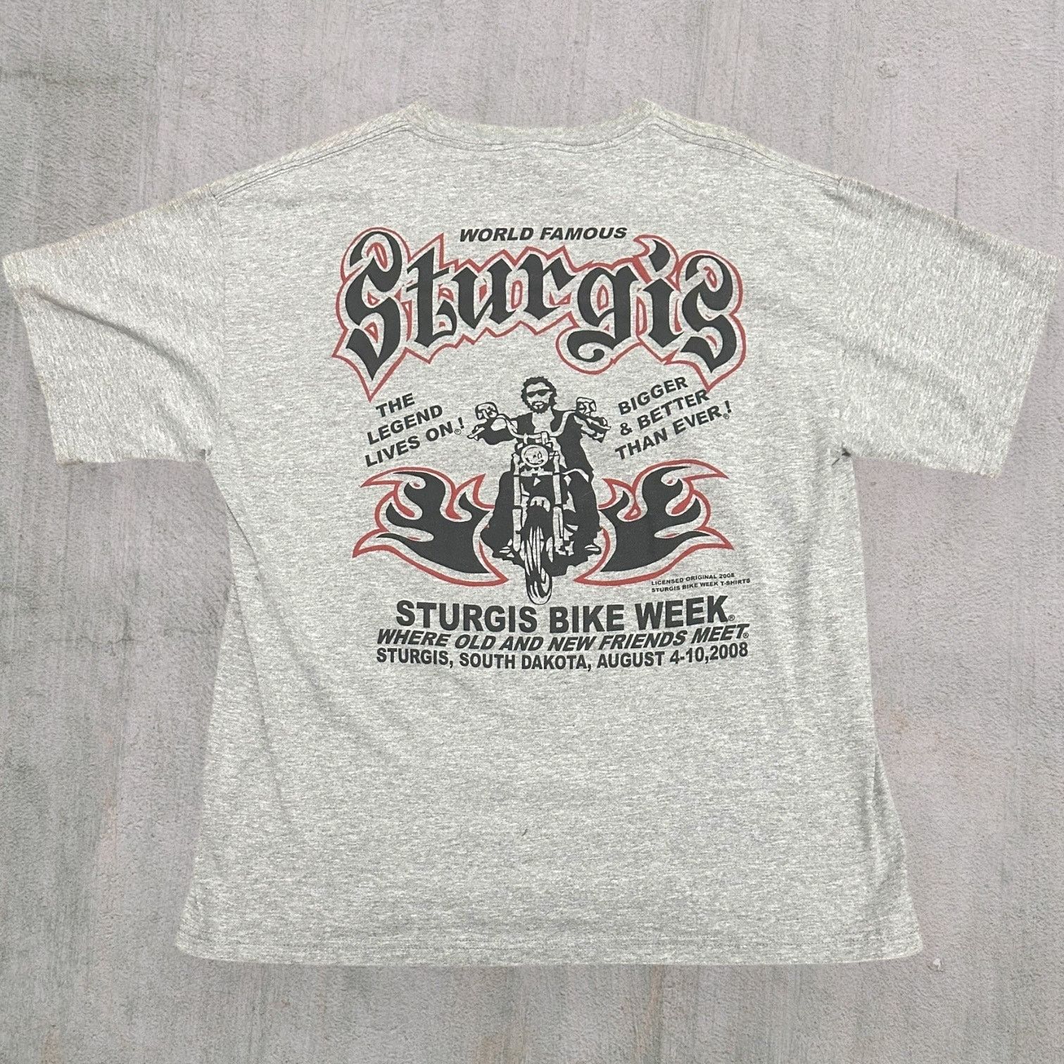 Other Sturgis bike week 2008 skull tee sick graphic Size US L / EU 52-54 / 3 - 2 Thumbnail