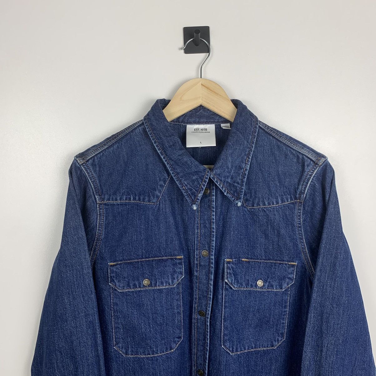 Calvin Klein 205W39NYC Raf Simons Calvin Klein 205W39TH ST. Denim Shirt Size L Size US L / EU 52-54 / 3 - 2 Thumbnail