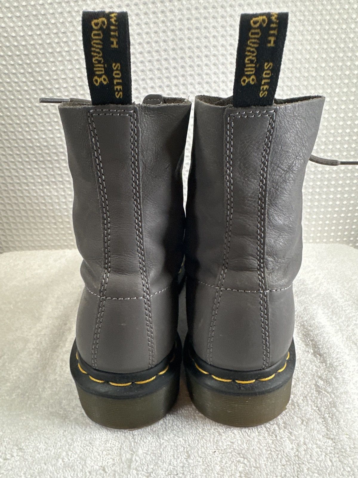 Dr. Martens Dr. Martens 1460 PASCAL Virginia Grey Soft Leather Boots Size US 9 / IT 39 - 5 Thumbnail