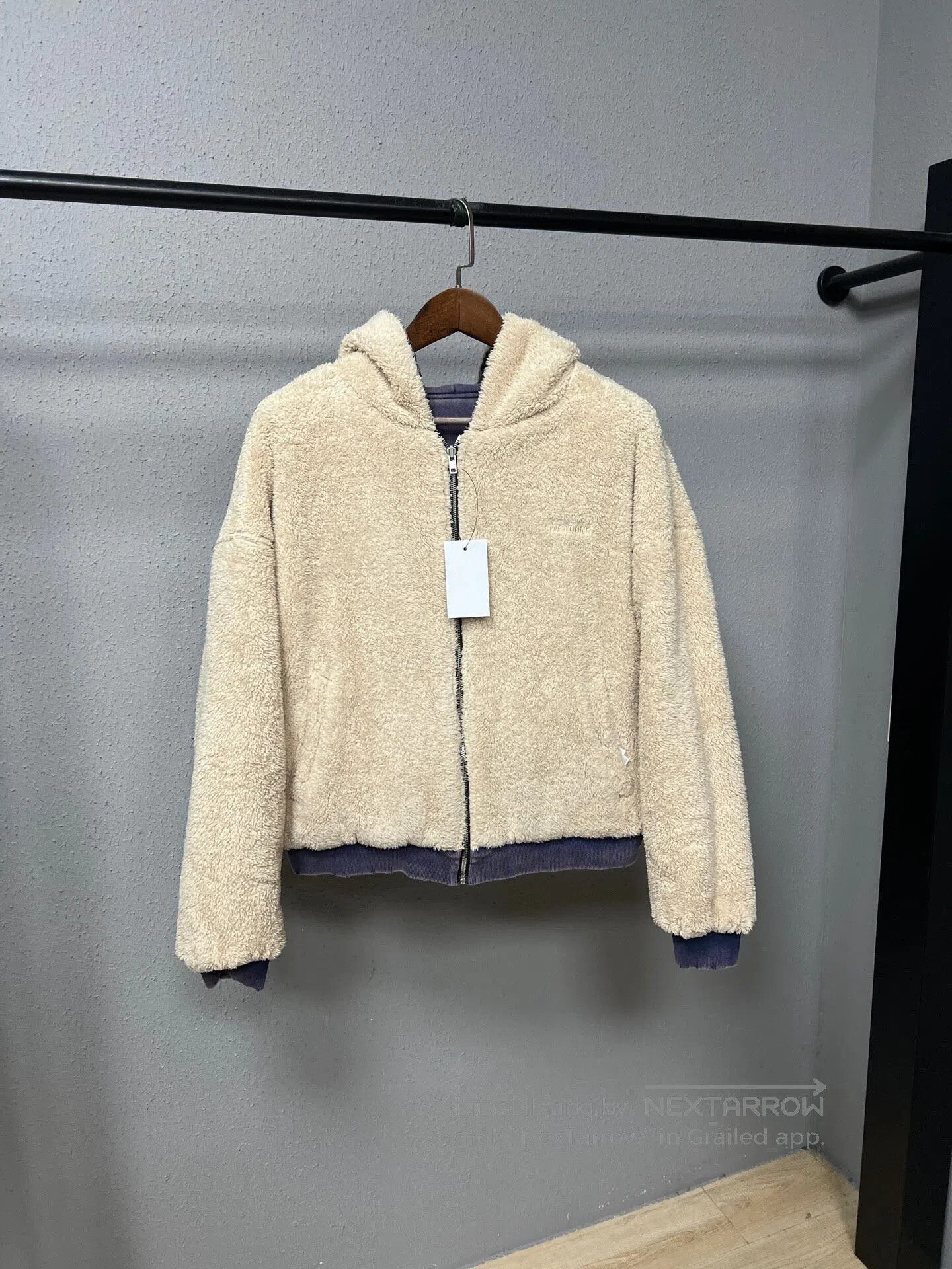 WE11DONE WE11DONE Reversible Distressed Shearling Jacket| Size S / US 4 / IT 40 - 3 Thumbnail